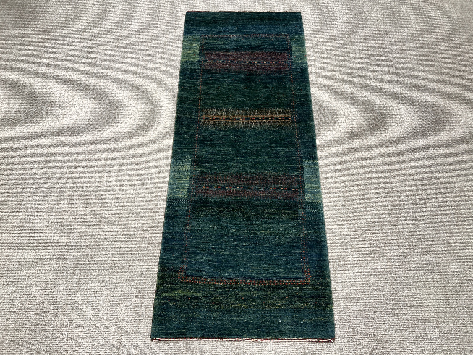 Loribaft Persian rug 210 x 80 Green (Iran) Hand Knotted