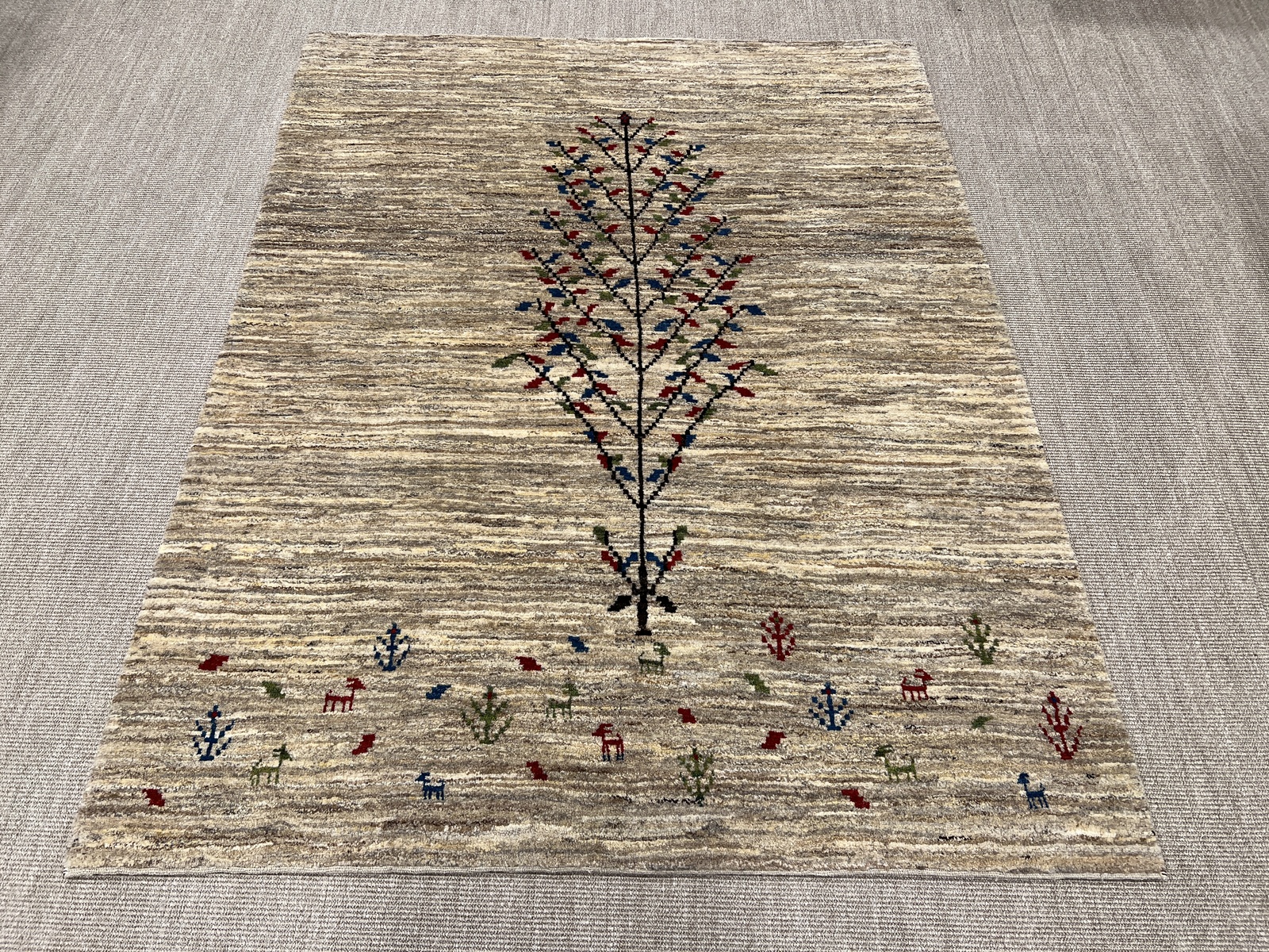 Gabbeh Perzisch tapijt 220x170 Beige (Iran) Noué À La Main