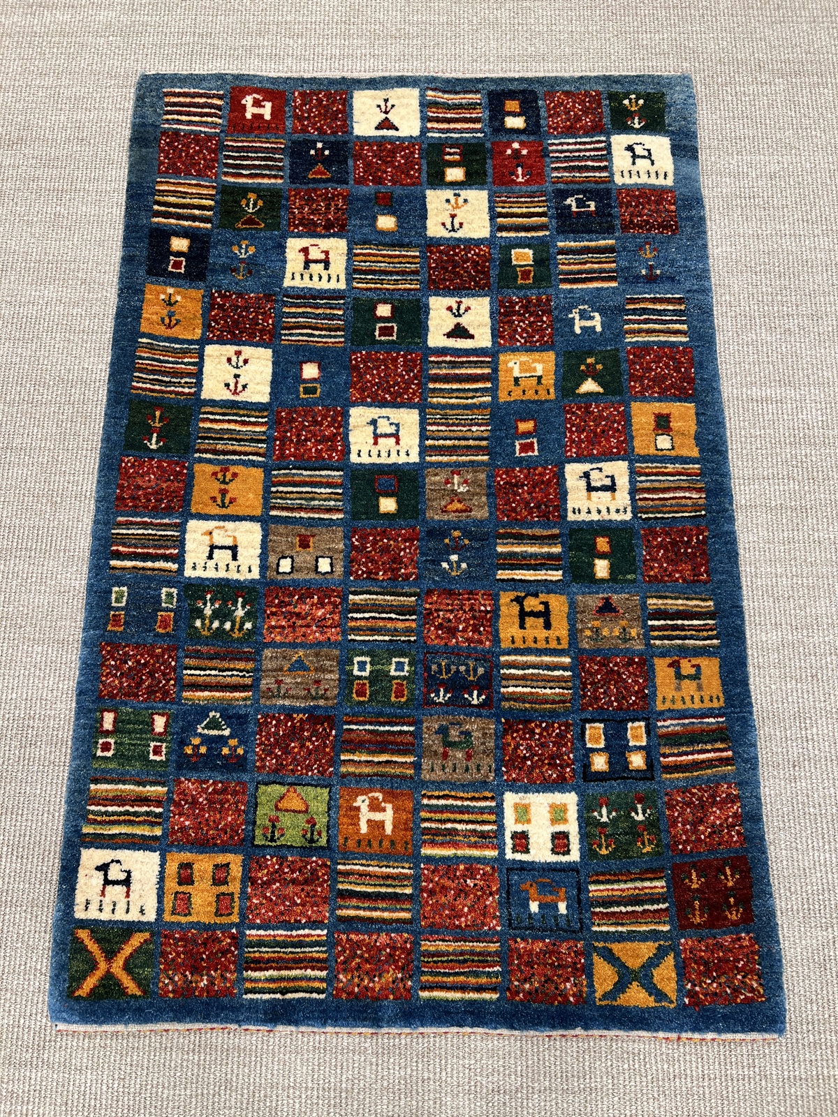 Gabbeh Koberec 90 x 150 Červené (Írán) Ručně Vázané