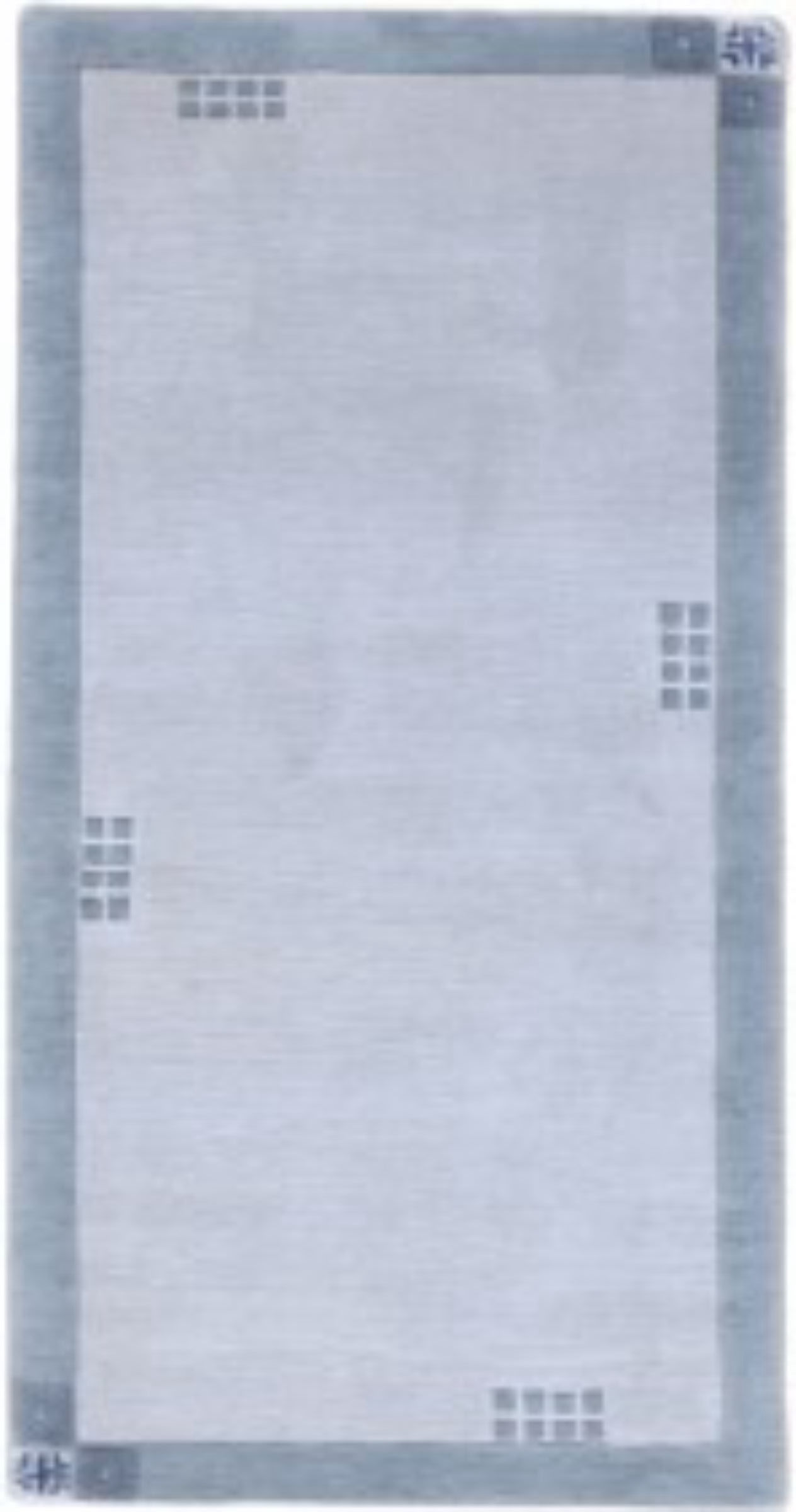 Nepal Oosters tapijt 140 x 70 Wit (Nepal) Noué À La Main