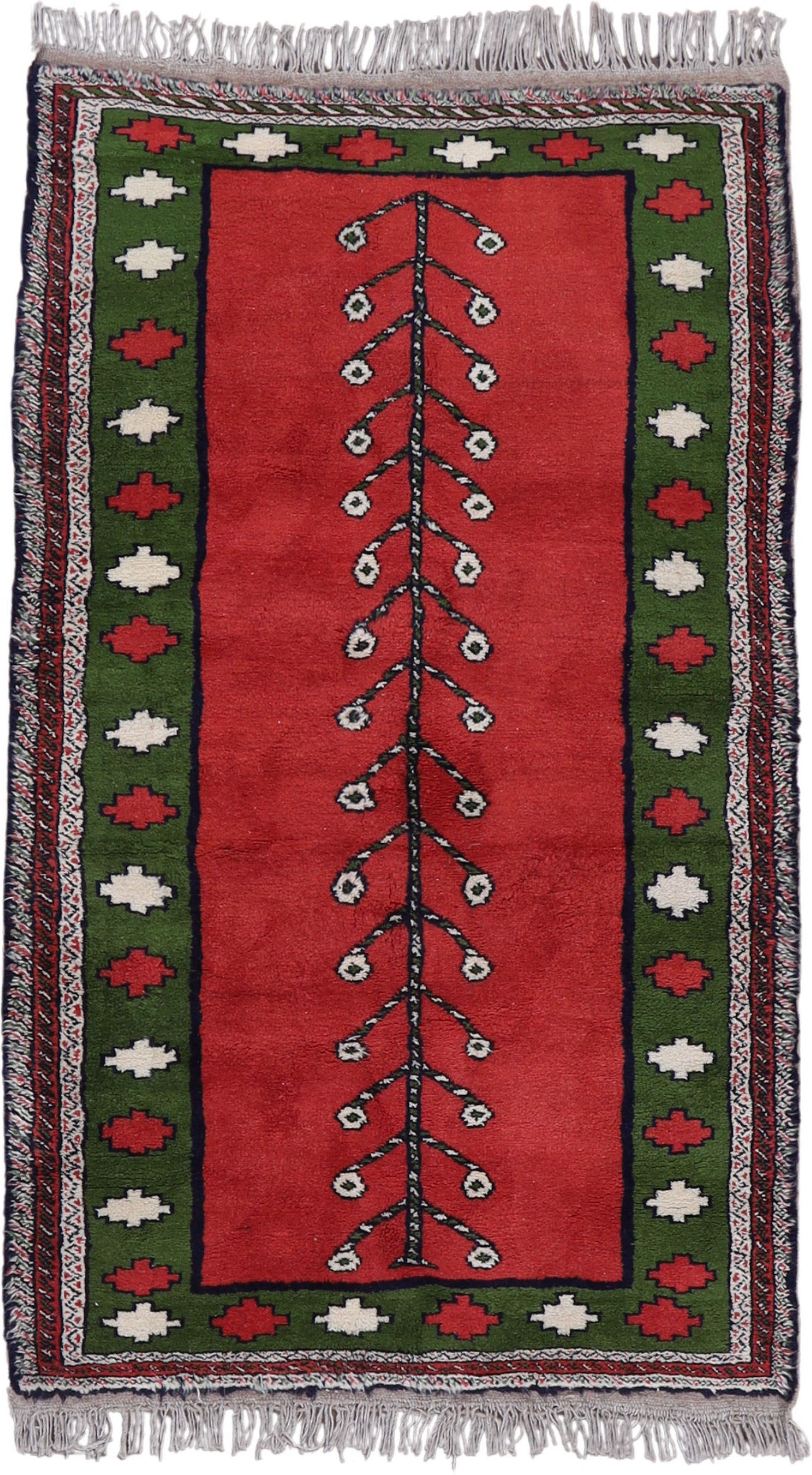 Gabbeh Szőnyeg 120 x 200 Fehér (Irán) Kézzel Csomózott