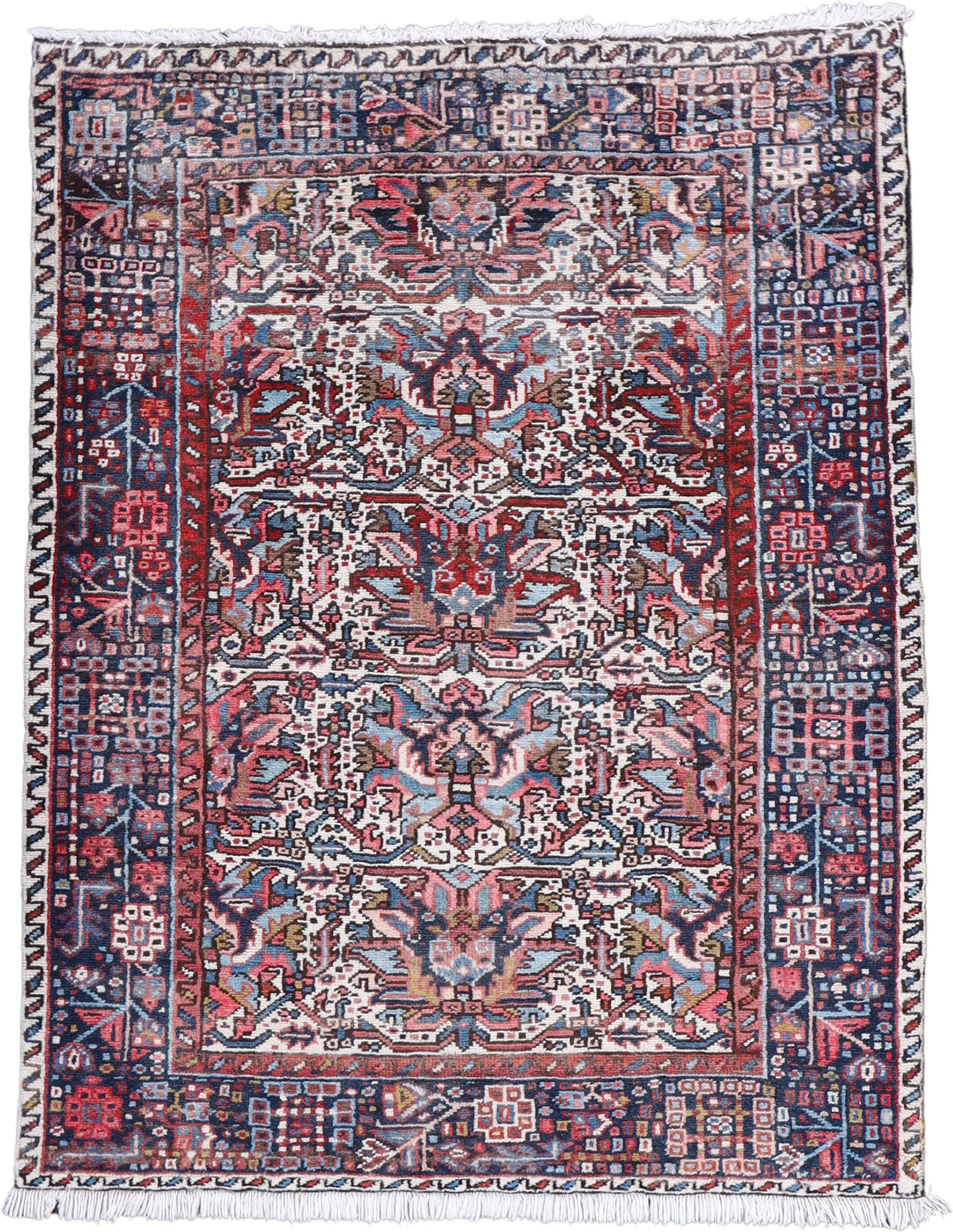 Orientální koberec 110 x 140 Bílá (Írán) Ručně Vázané