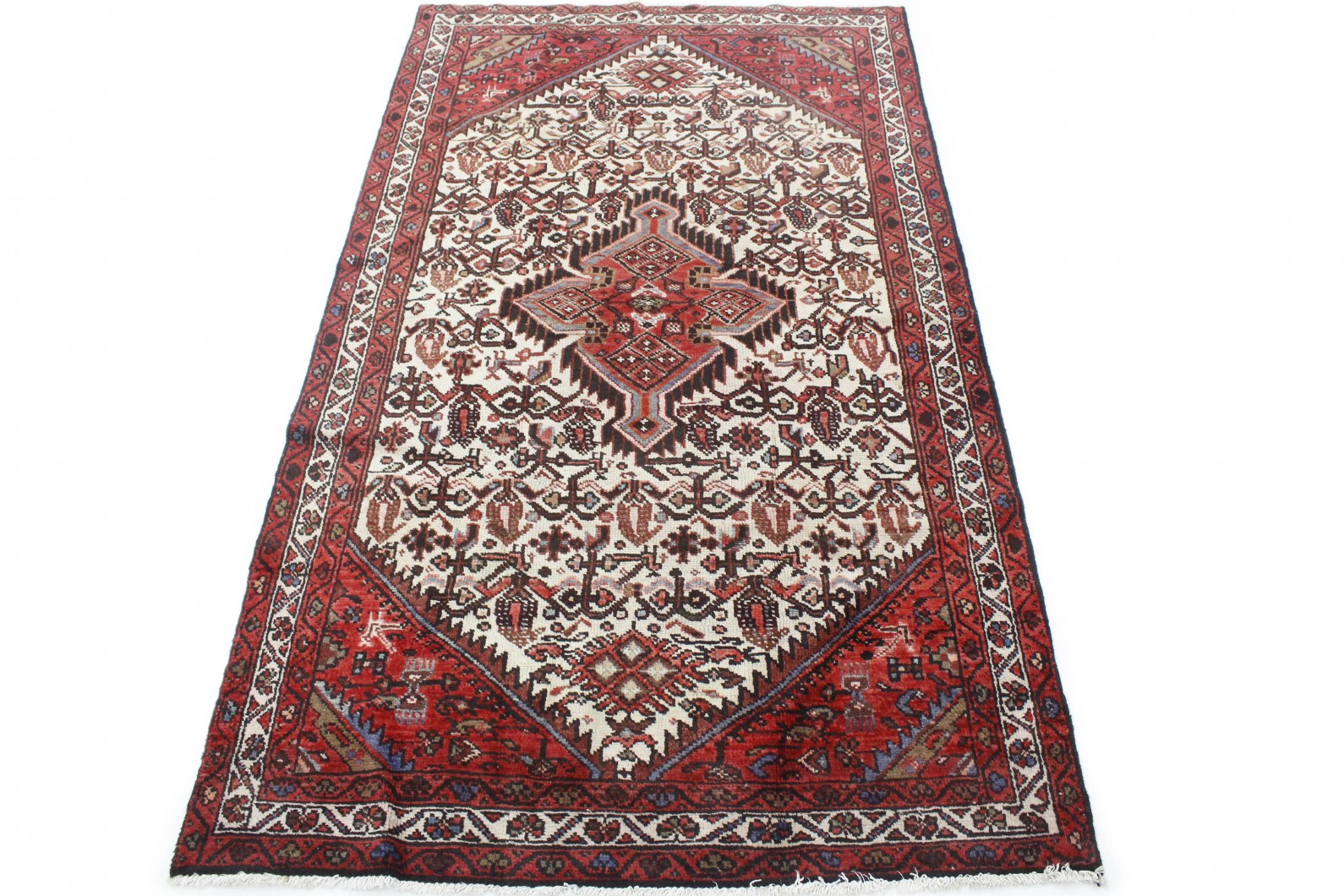 Persian Oosters tapijt 130x230 Wit (Keine Angabe)
