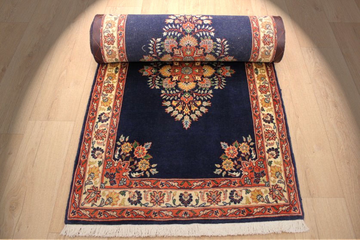 Varamin Tappeto persiano 80x390 (Iran) Annodato A Mano