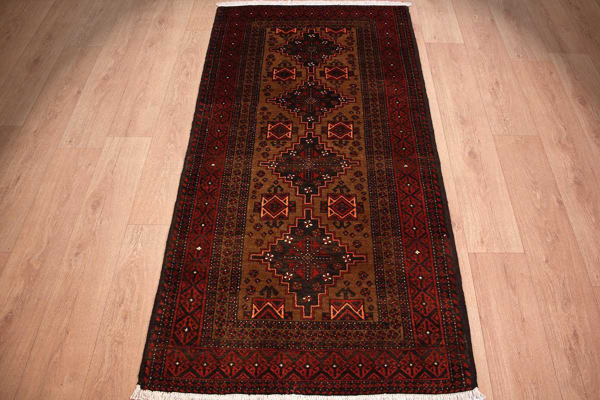 Beluch Perzisch tapijt 200x100 (Iran) Noué À La Main