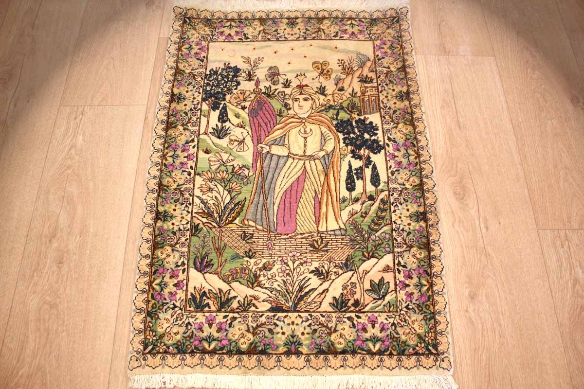 Kerman Dywan 80x60 (Iran) Ręcznie Tkany