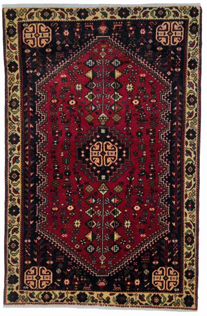 Abadeh Alfombra 150x100 Gris (Iran)