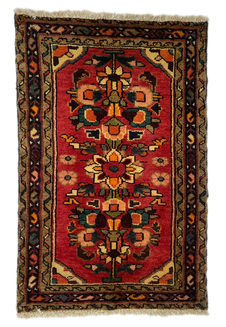 Hamedan Persisk tæppe 90 x 60 Grå (Iran)