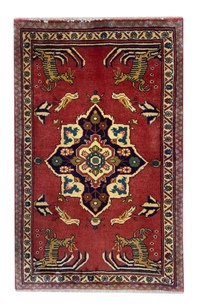 Sarouk Tæppe 70 x 110 Grå (Iran)