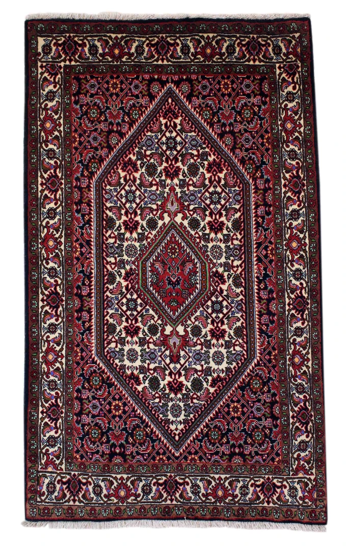 Sandjan Perski dywan 90x150 Biały (Iran)