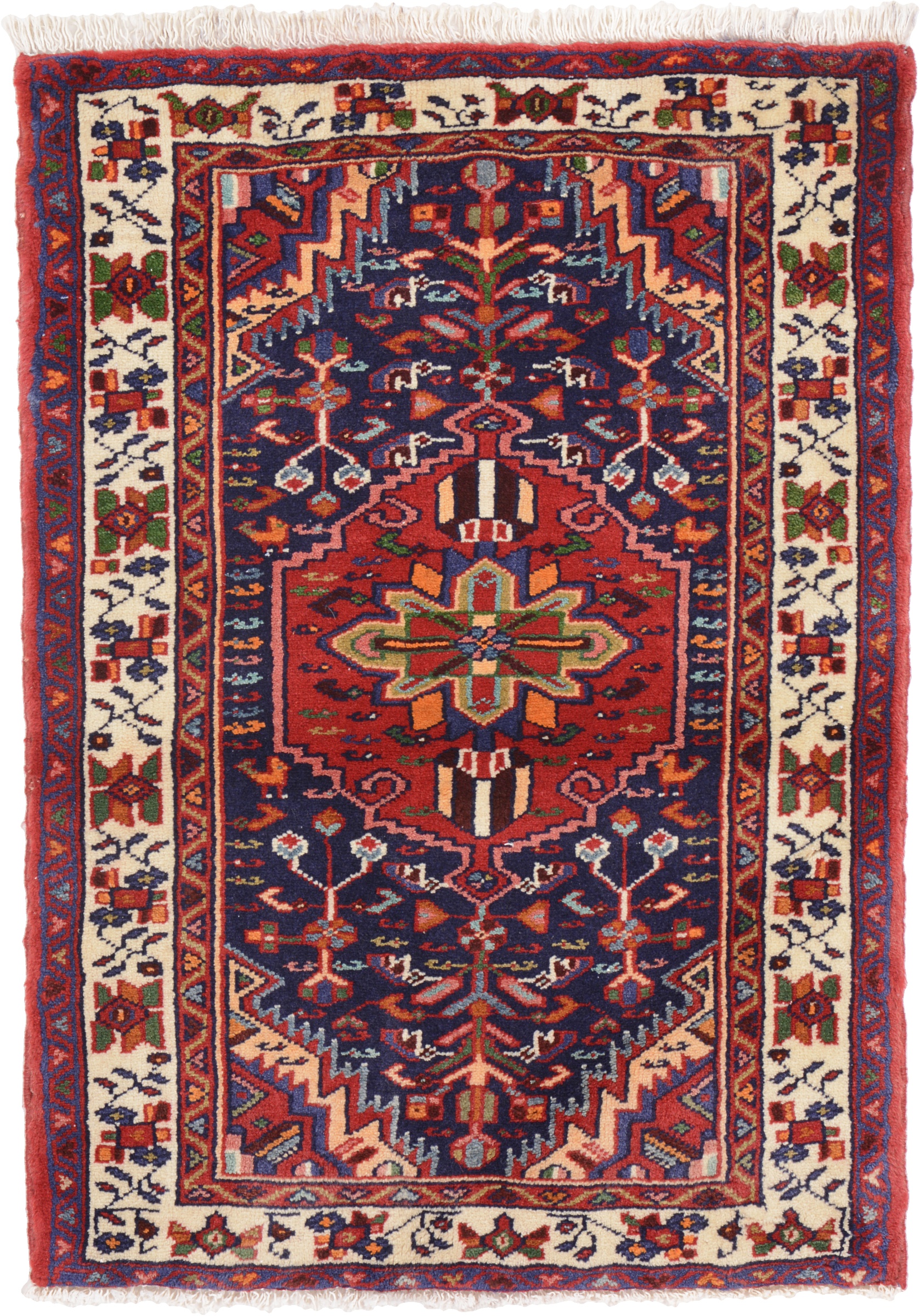 Perski dywan 60 x 90 Biały (Iran) Ręcznie Tkany