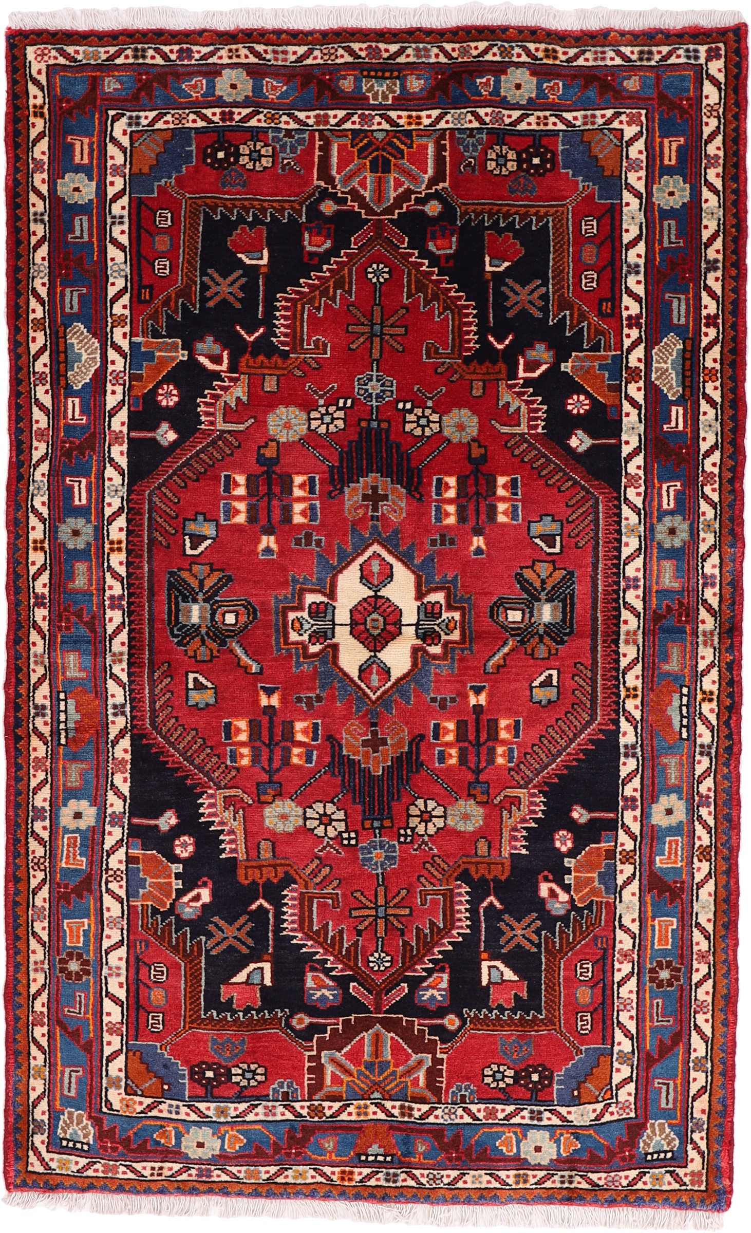 Tuyserkan Dywan 120 x 190 Szary (Iran) Ręcznie Tkany