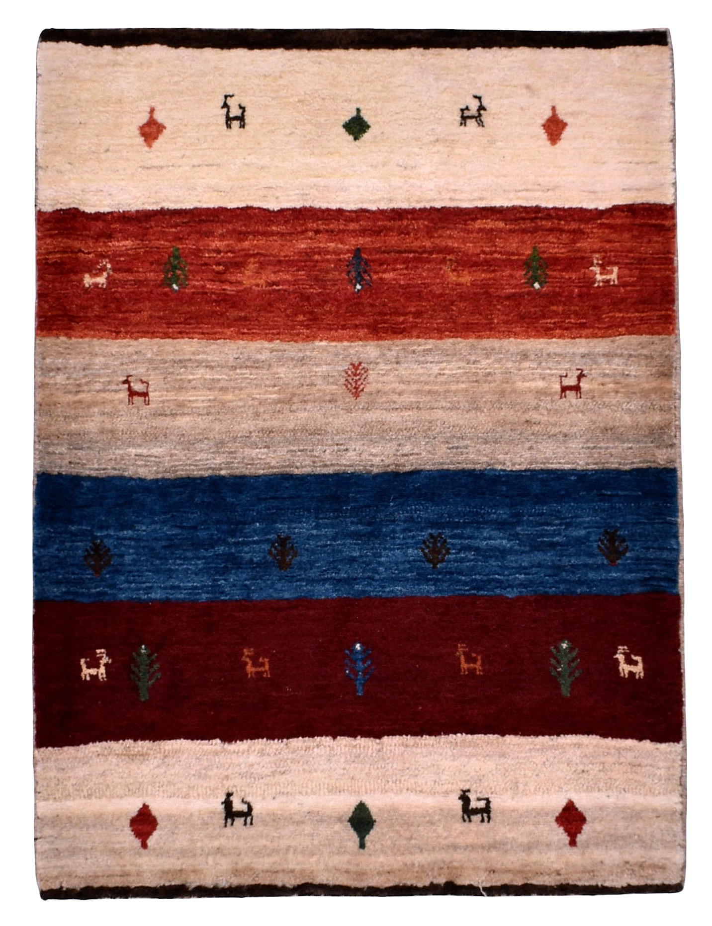 Loribaft Tapis persan 120 x 90 Gris (Iran) Noué À La Main