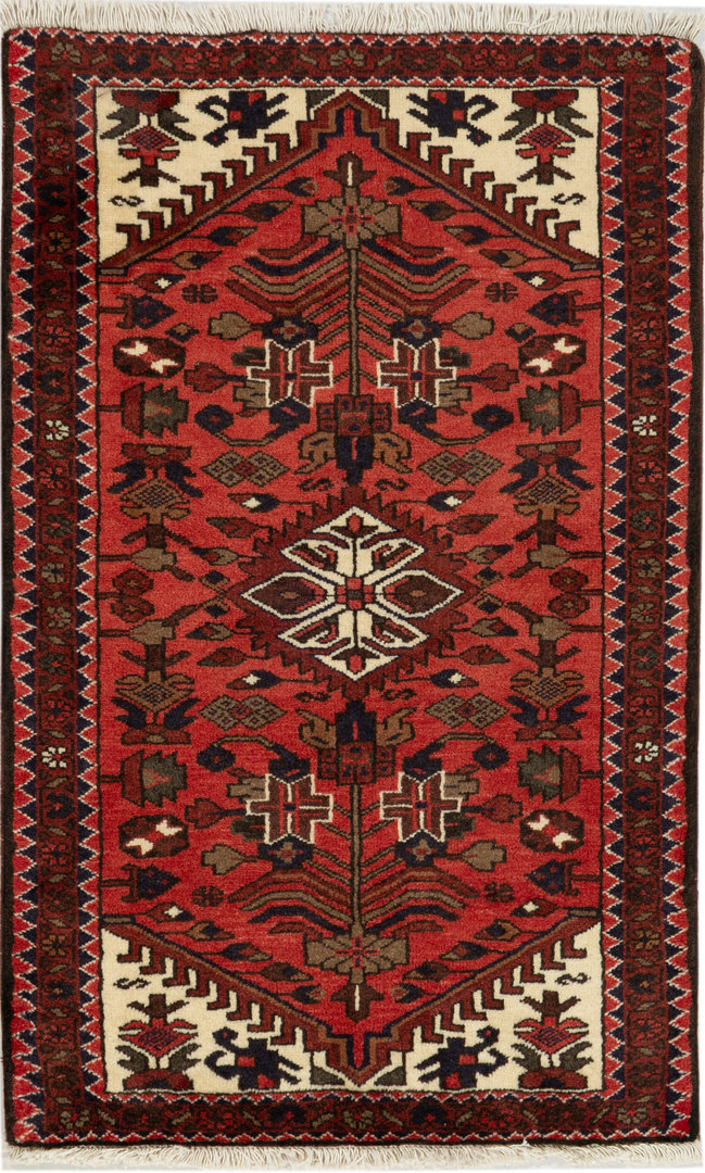 Shiraz Persisk matta 80x130 Grå (Iran) Handknuten