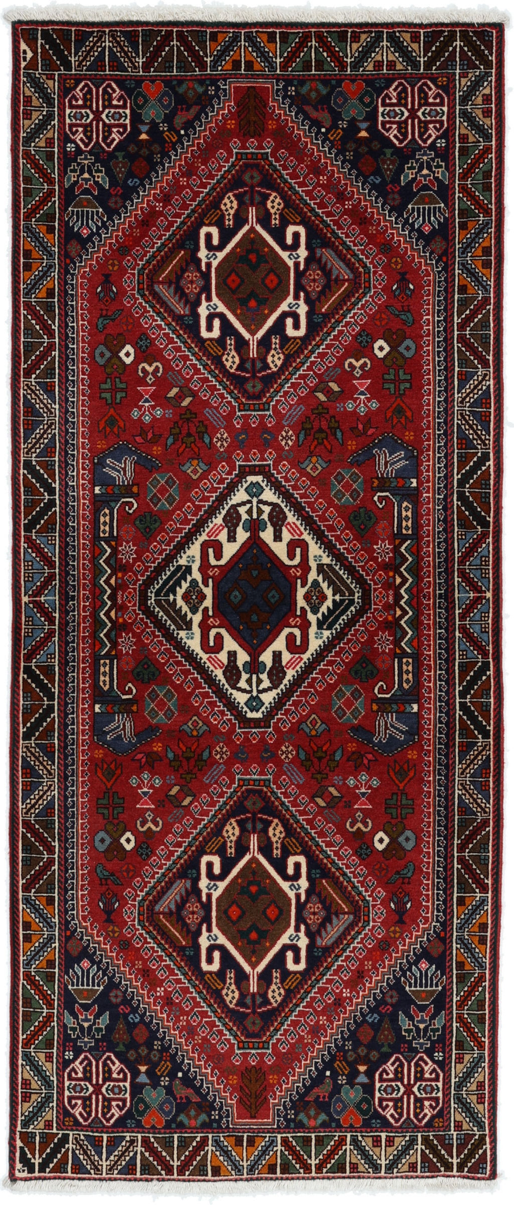 Gashghai Dywan 190x80 Szary (Iran) Ręcznie Tkany