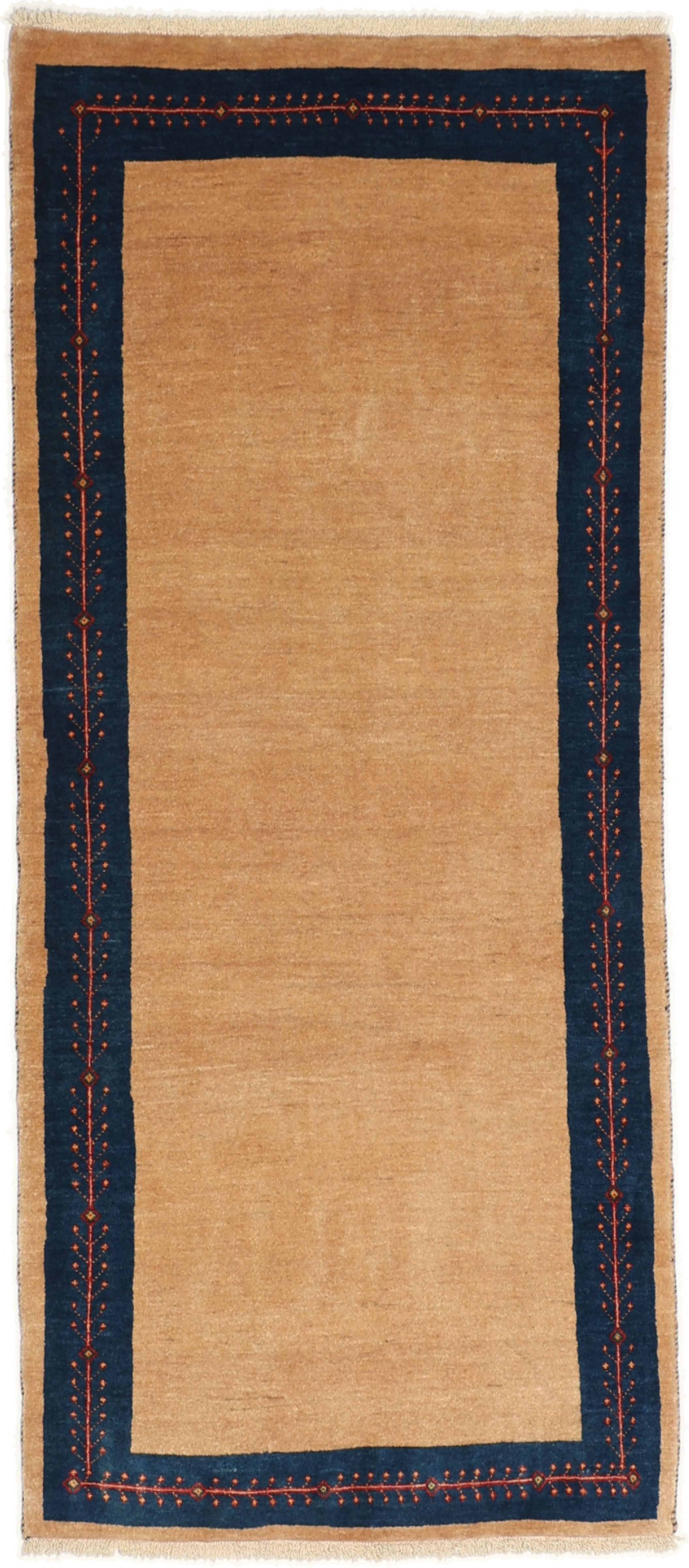 Rizbaft Alfombra persa 80x190 Blanco (Iran) Anudado A Mano