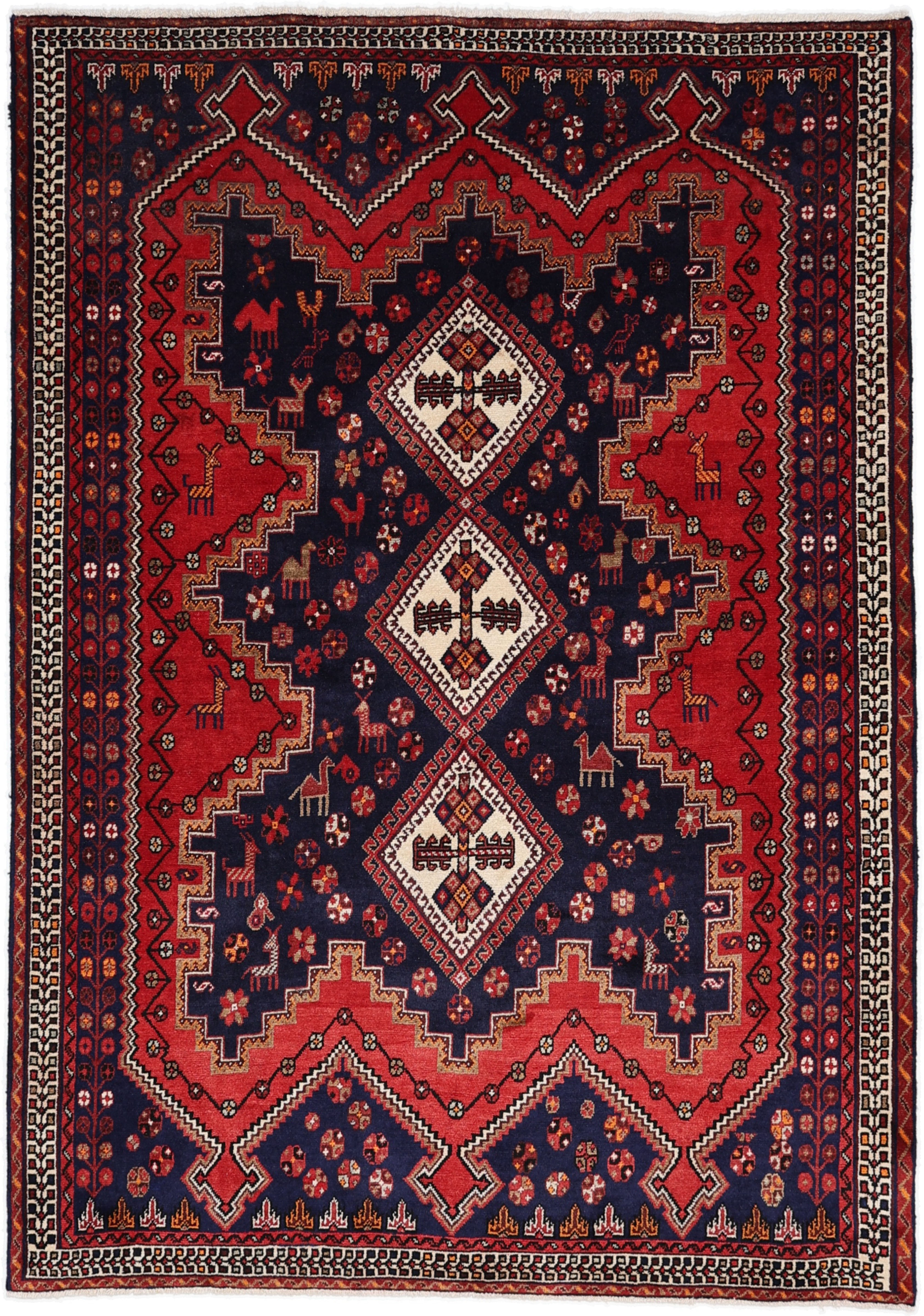 Sirjan Alcatifa 220 x 150 (Irã) Atado À Mão