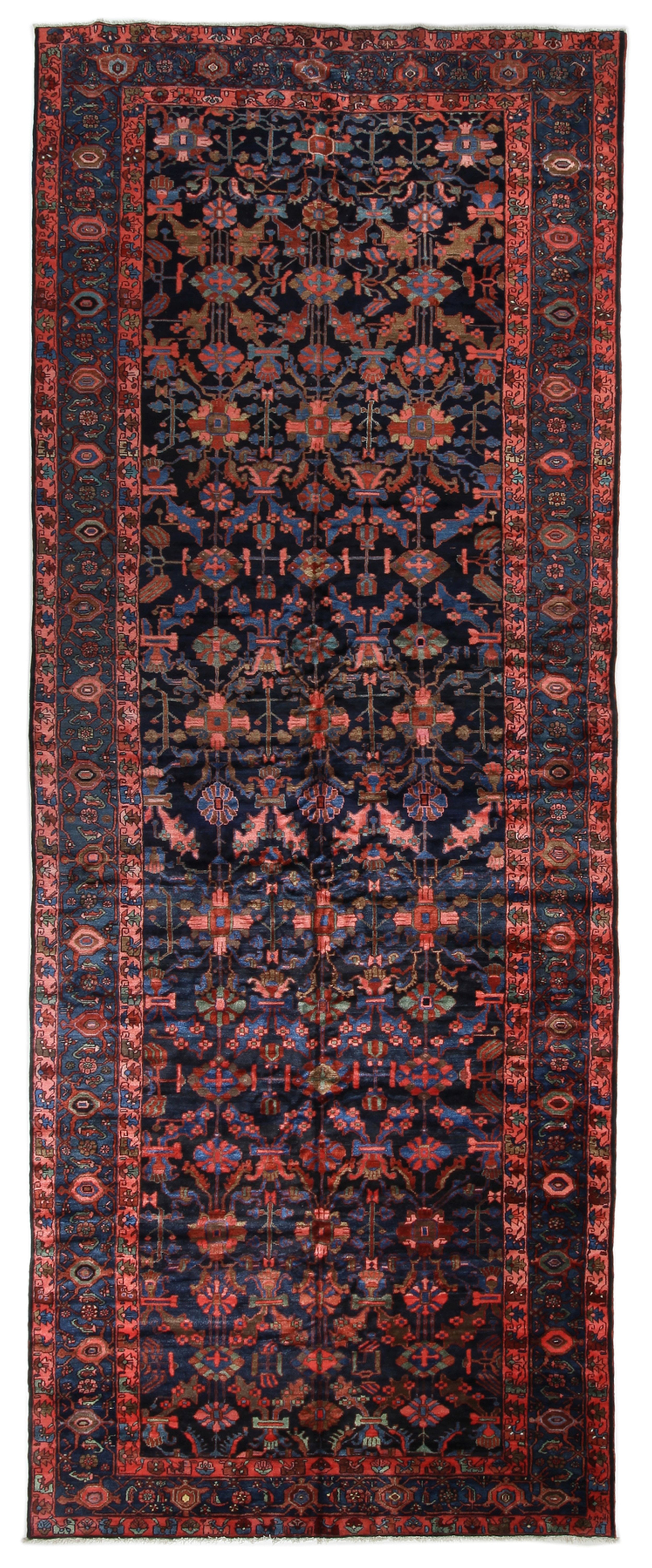 Bidjar Carpet 620 x 230 Gray (Iran) Hand Knotted