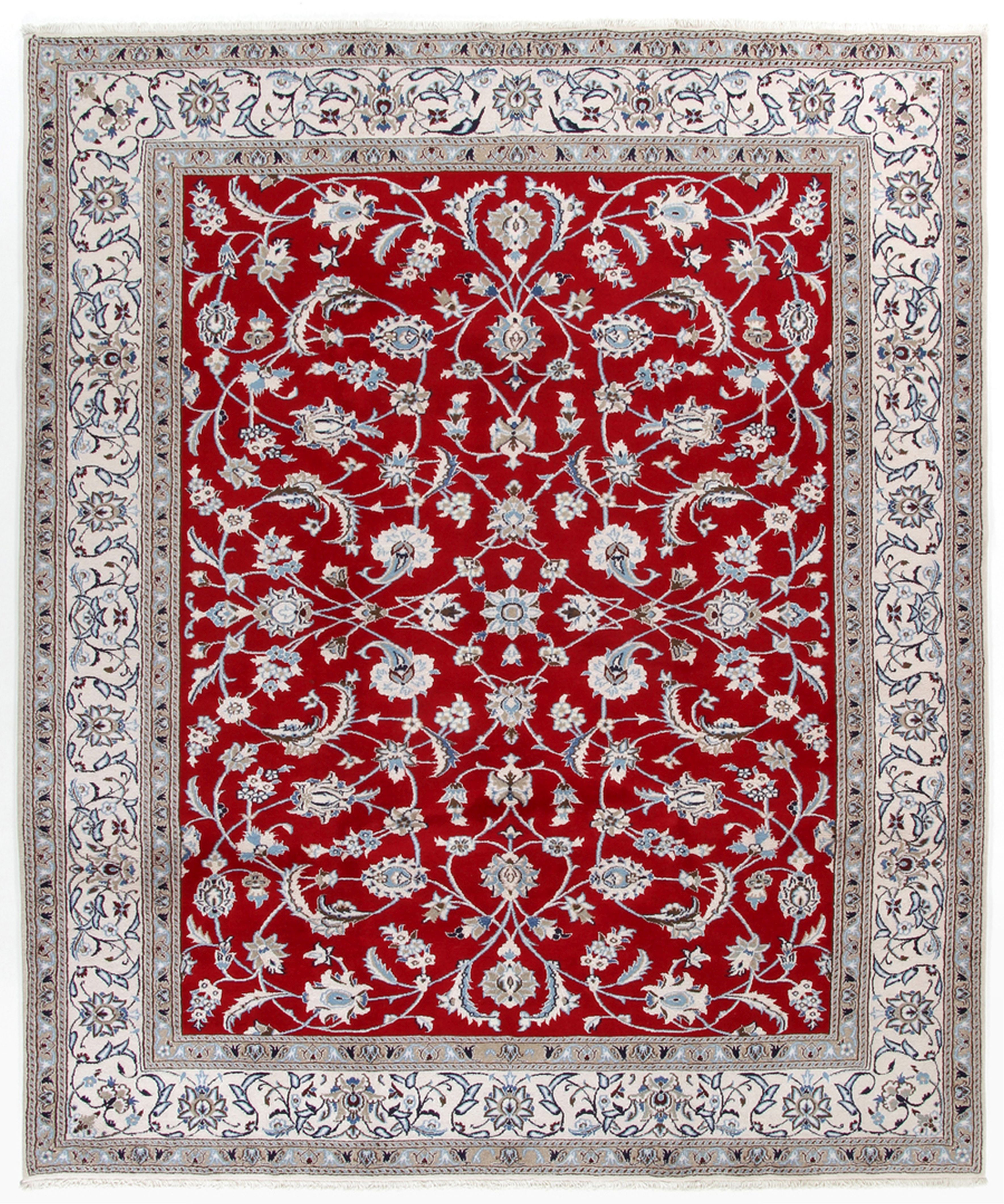 Nain Dywan 250 x 300 Biały (Iran) Ręcznie Tkany