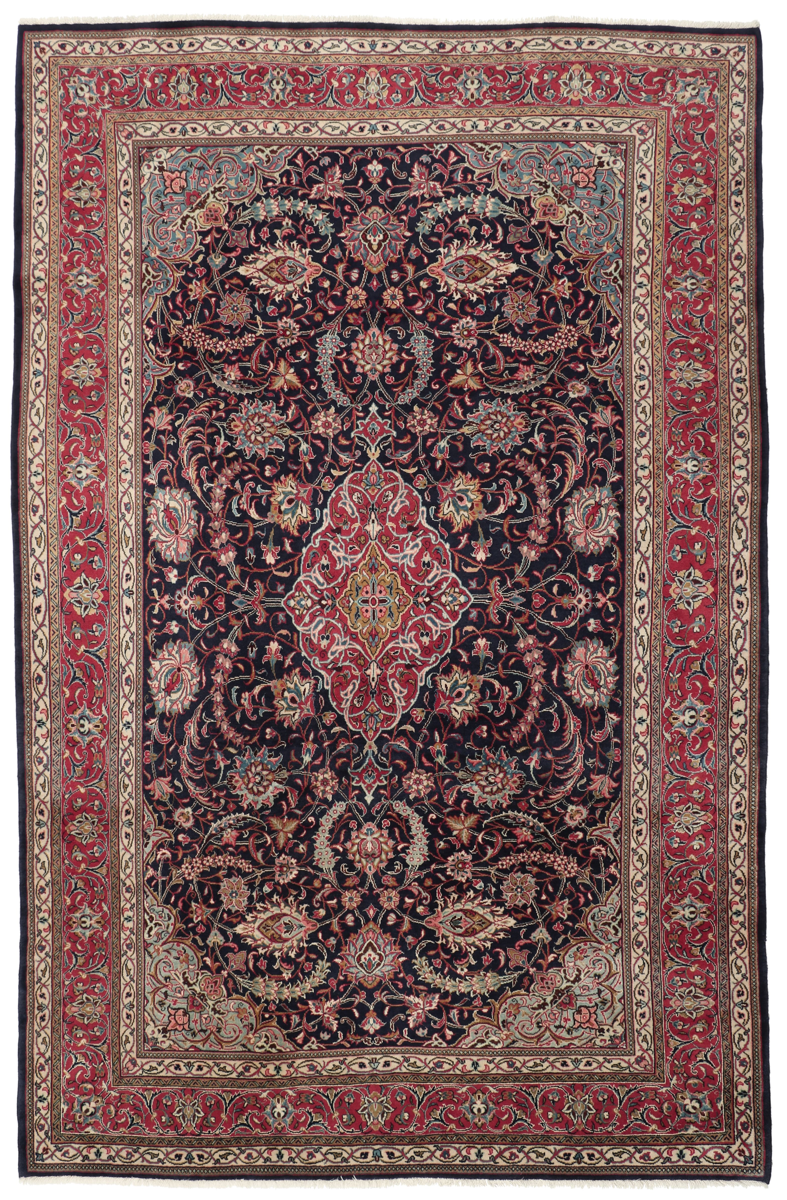 Sarouk Dywan 220 x 320 Szary (Iran) Ręcznie Tkany