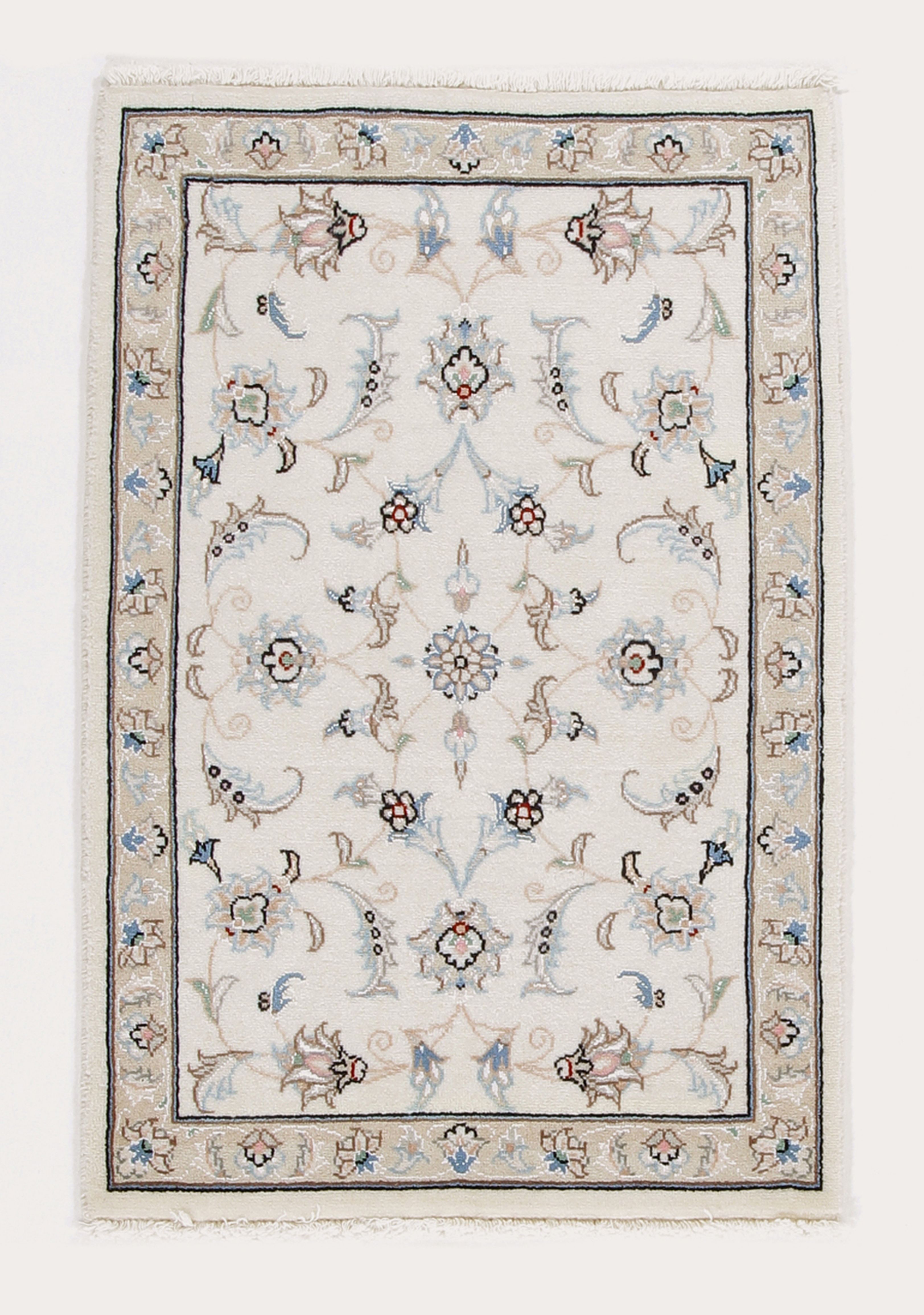 Perski dywan 60x90 Biały (Iran) Ręcznie Tkany