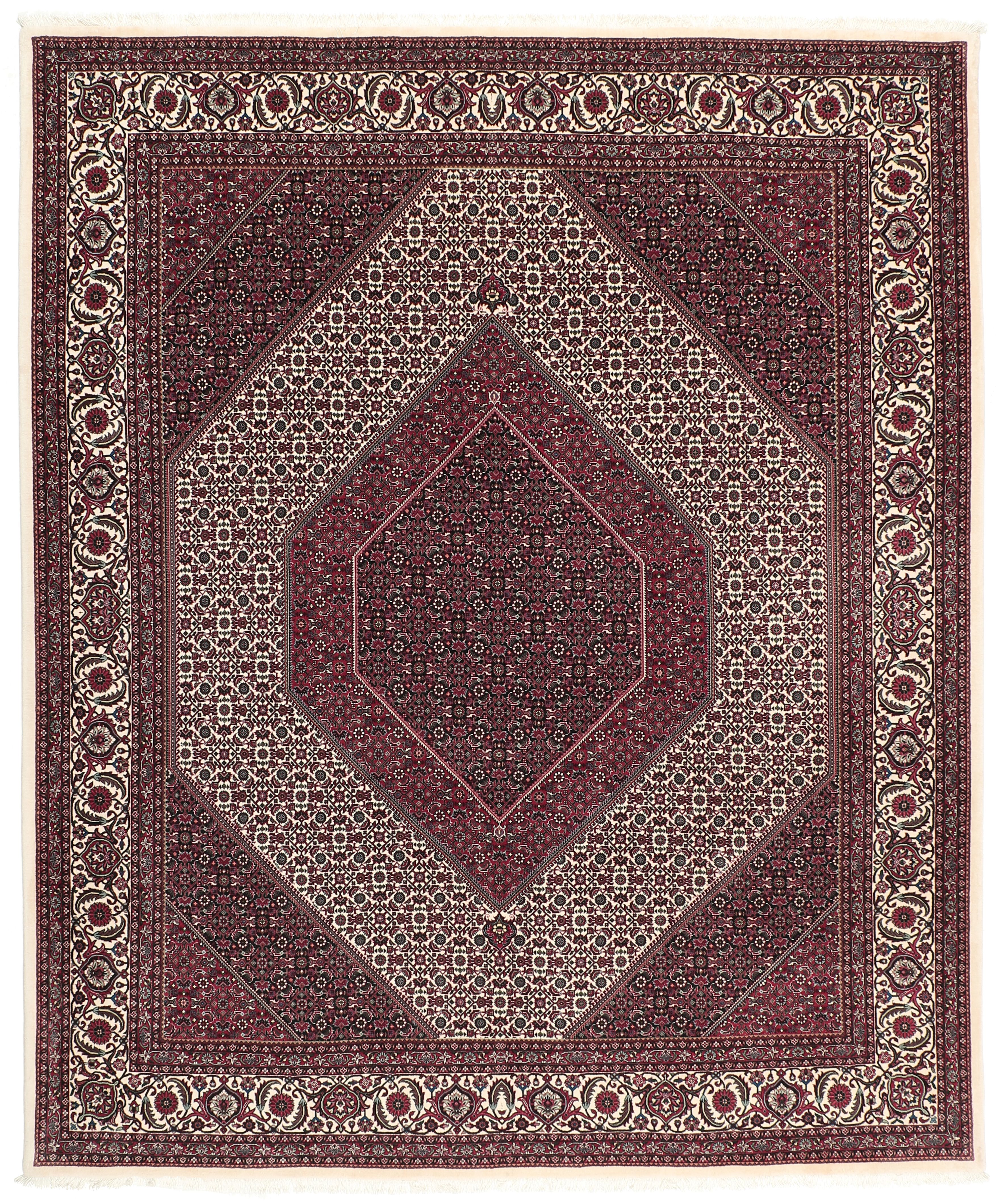 Bidjar Perski dywan 250 x 300 Biały (Iran) Ręcznie Tkany