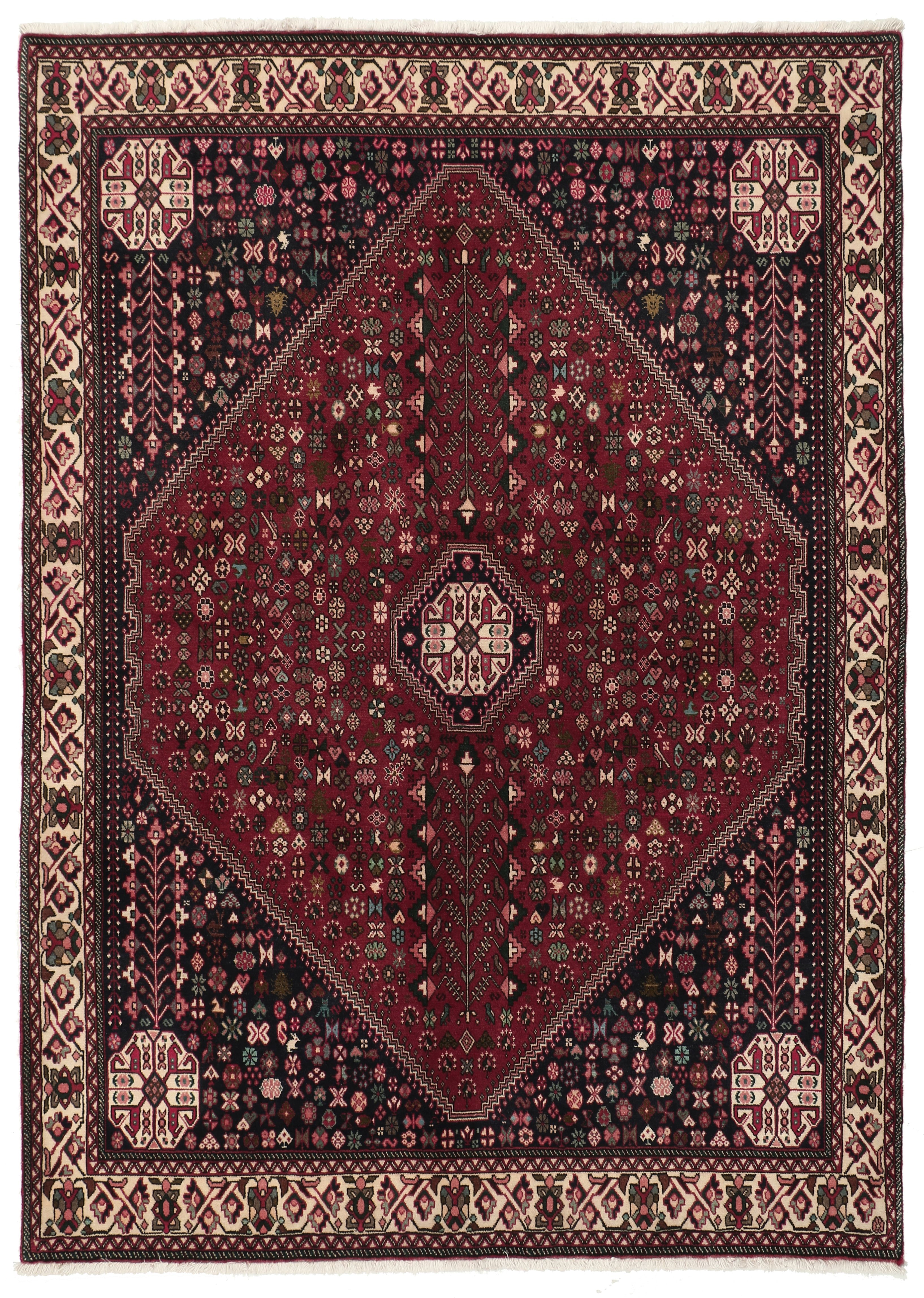 Abadeh Tappeto persiano 210 x 150 Grigio (Iran) Annodato A Mano