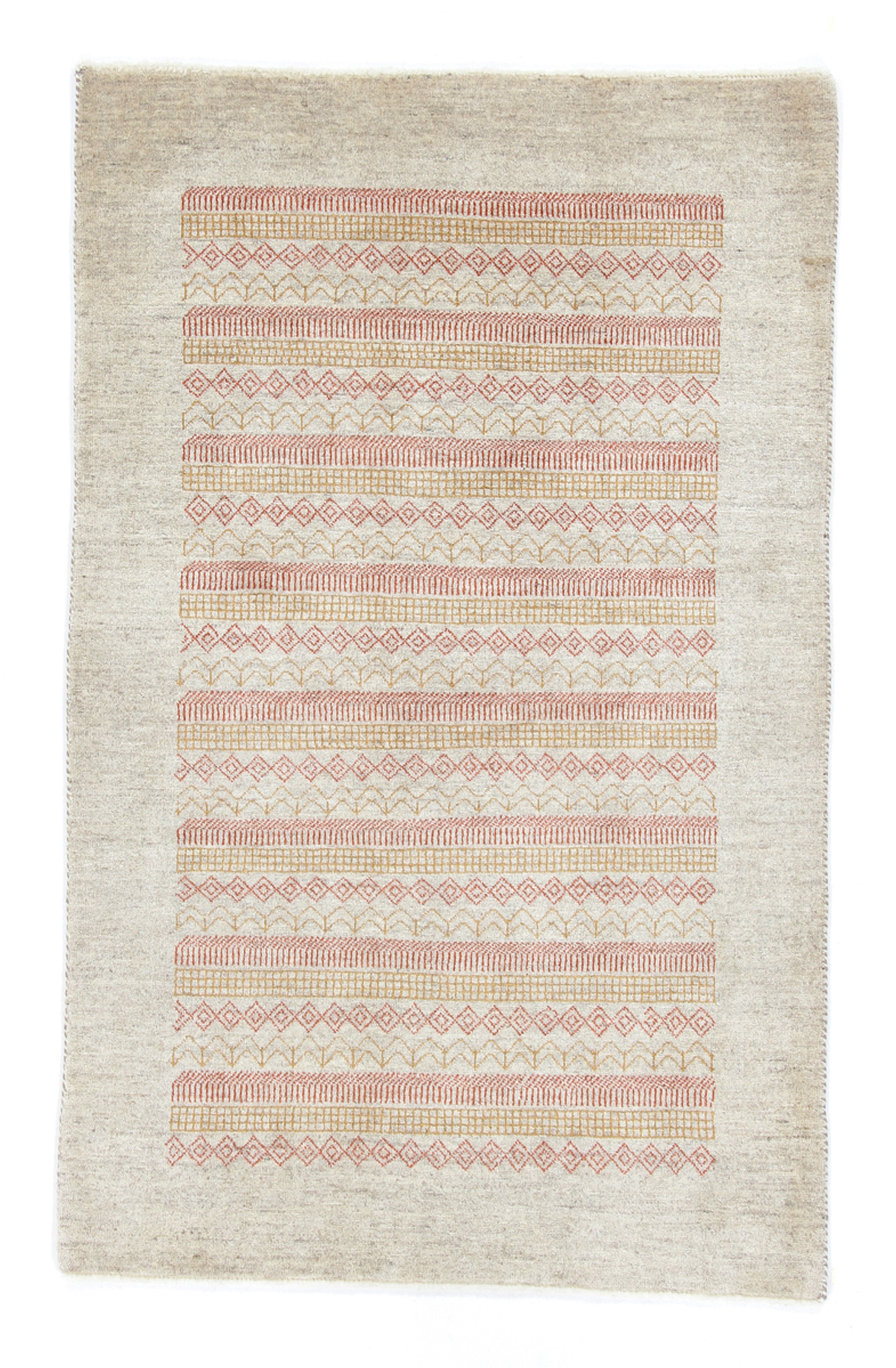 Rizbaft Dywan 160x100 Biały (Iran) Ręcznie Tkany