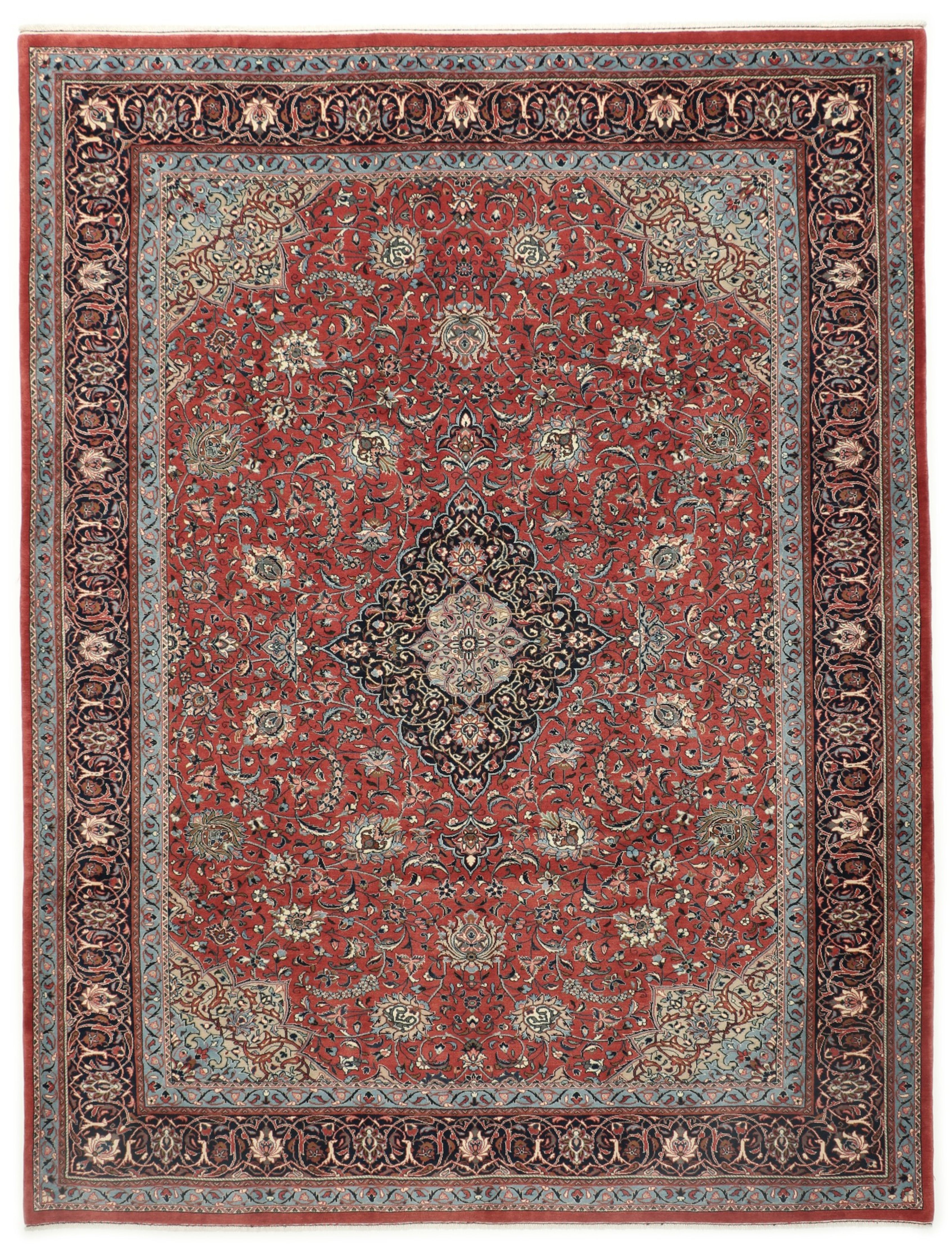 Sarouk Koberec 340 x 260 Šedá (Írán) Ručně Vázané