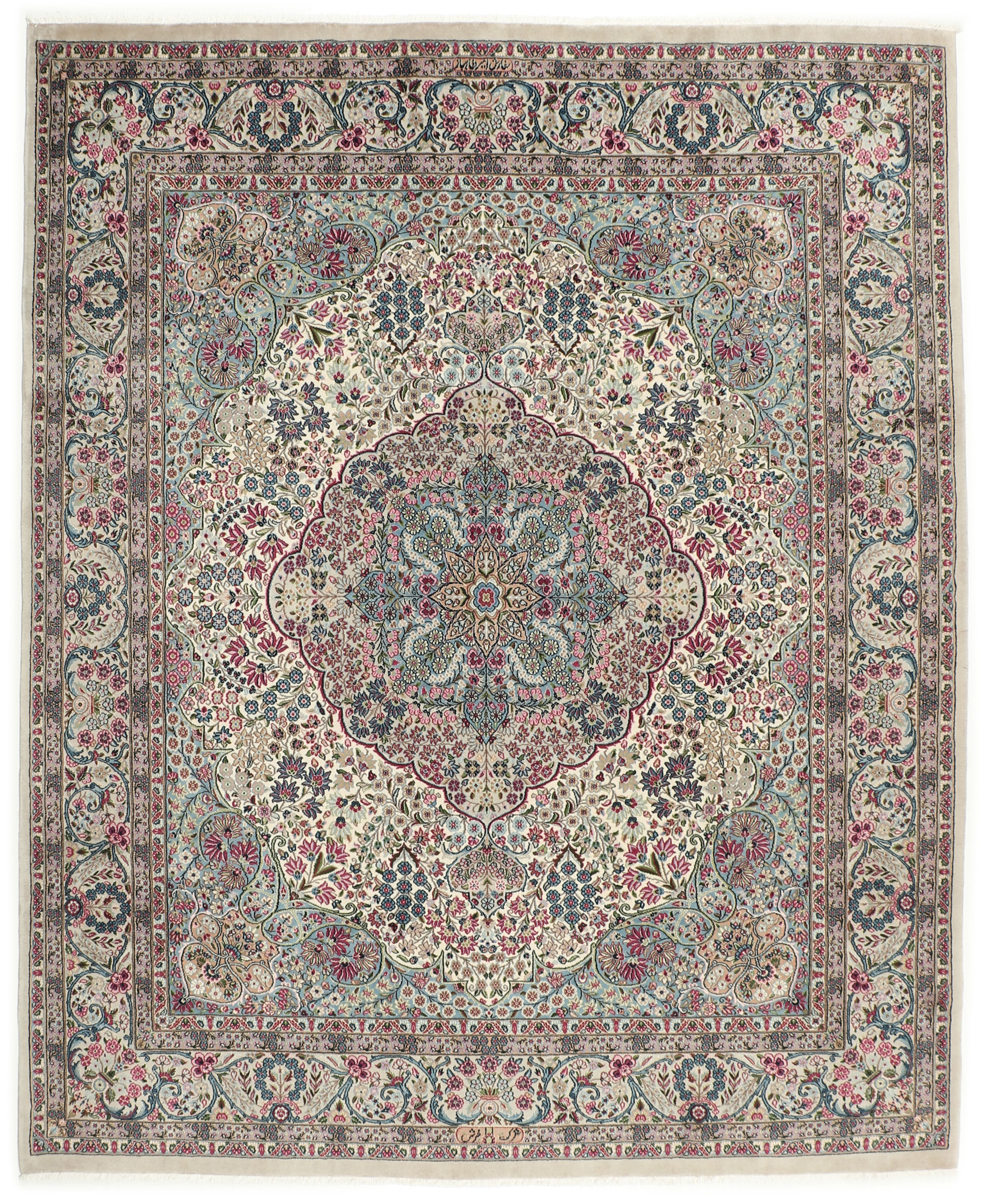 Dywan 250 x 300 Biały (Iran) Ręcznie Tkany