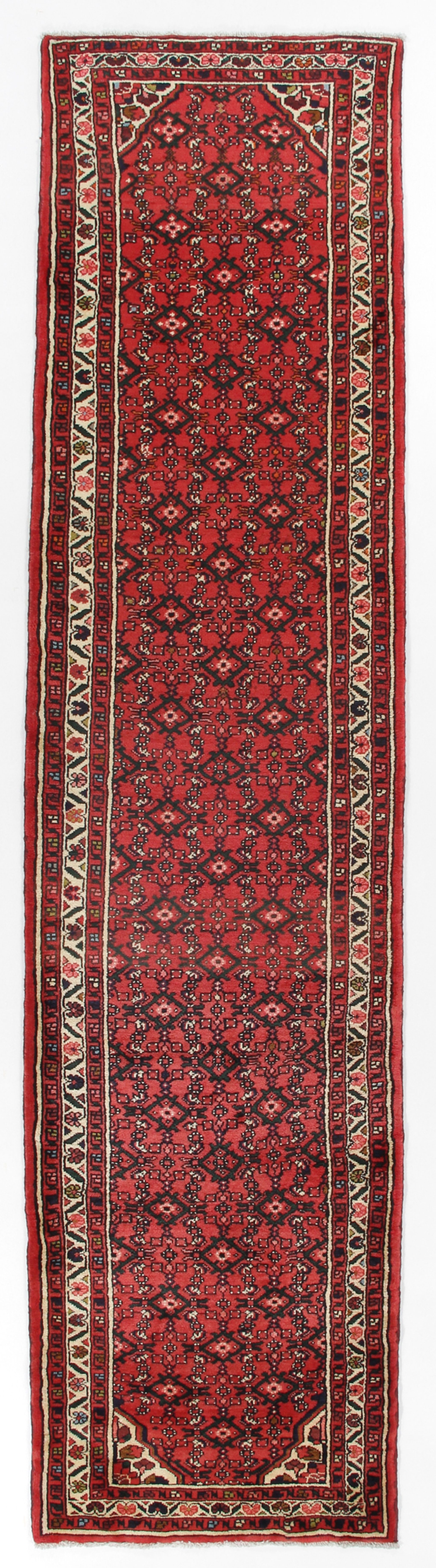 Hamedan Tæppe 90 x 380 Brun (Iran) Håndknyttet