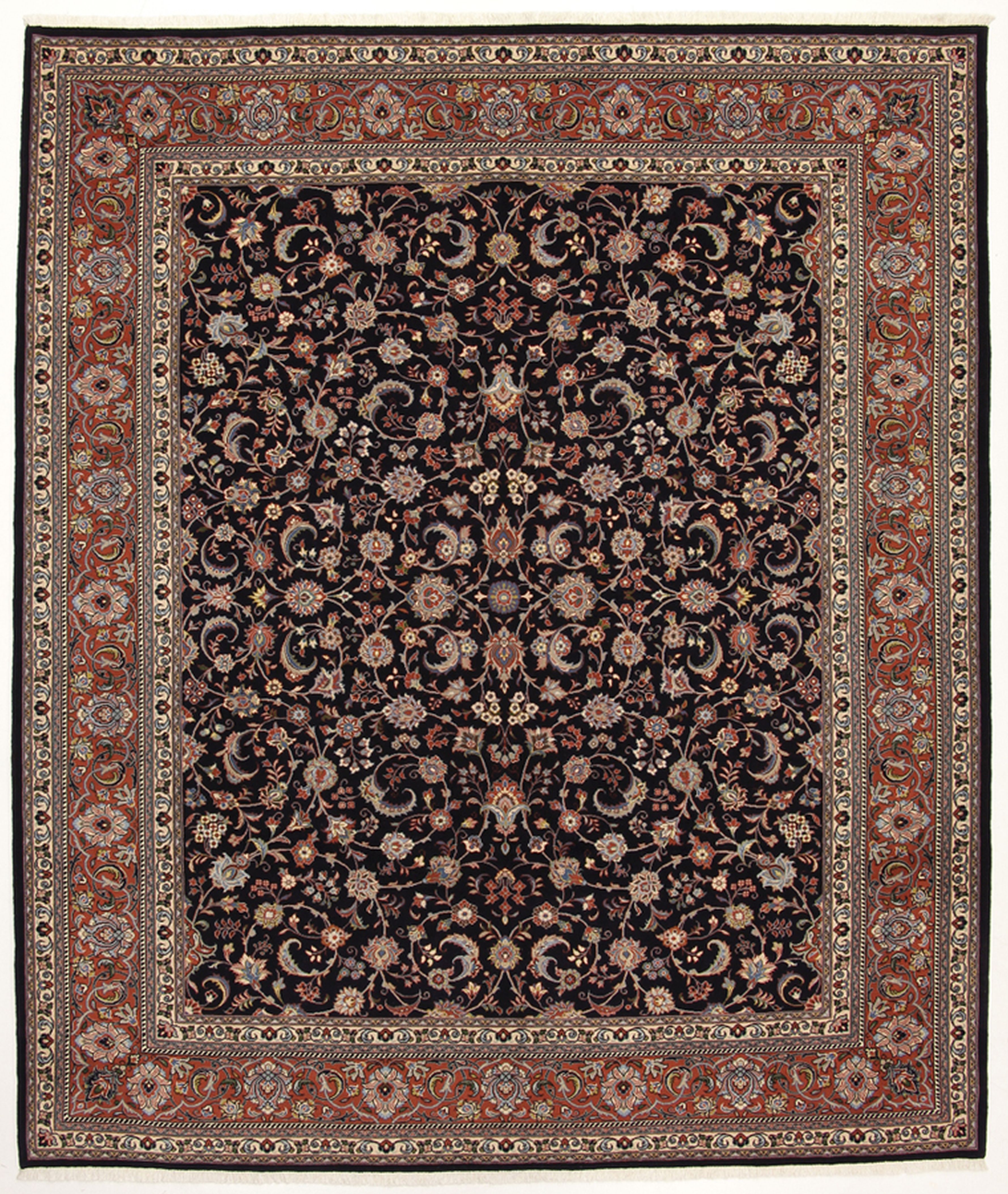 Sarouk Perski dywan 300 x 250 Szary (Iran) Ręcznie Tkany