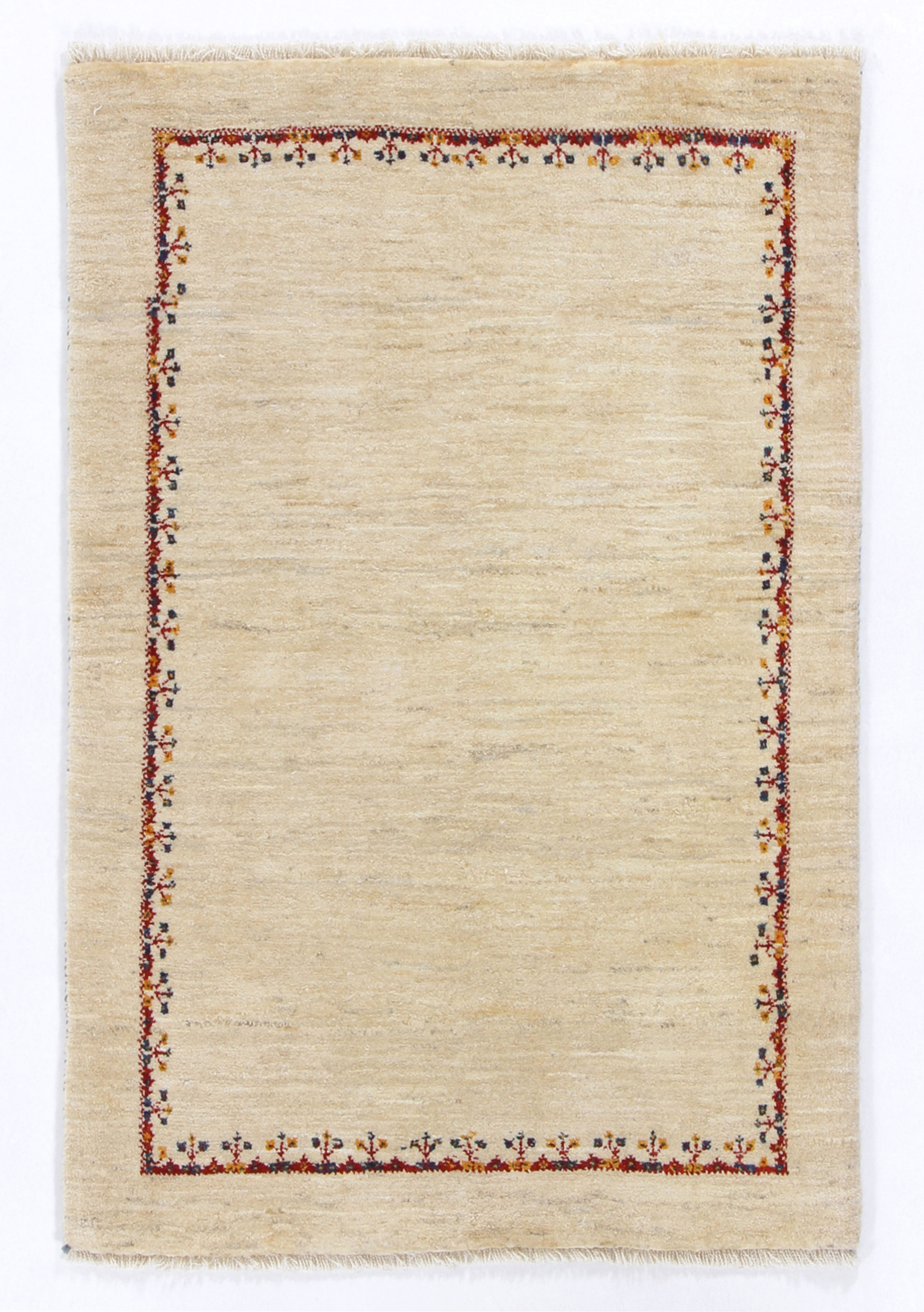 Rizbaft Tapete oriental 130 x 80 Branco (Irã) Atado À Mão