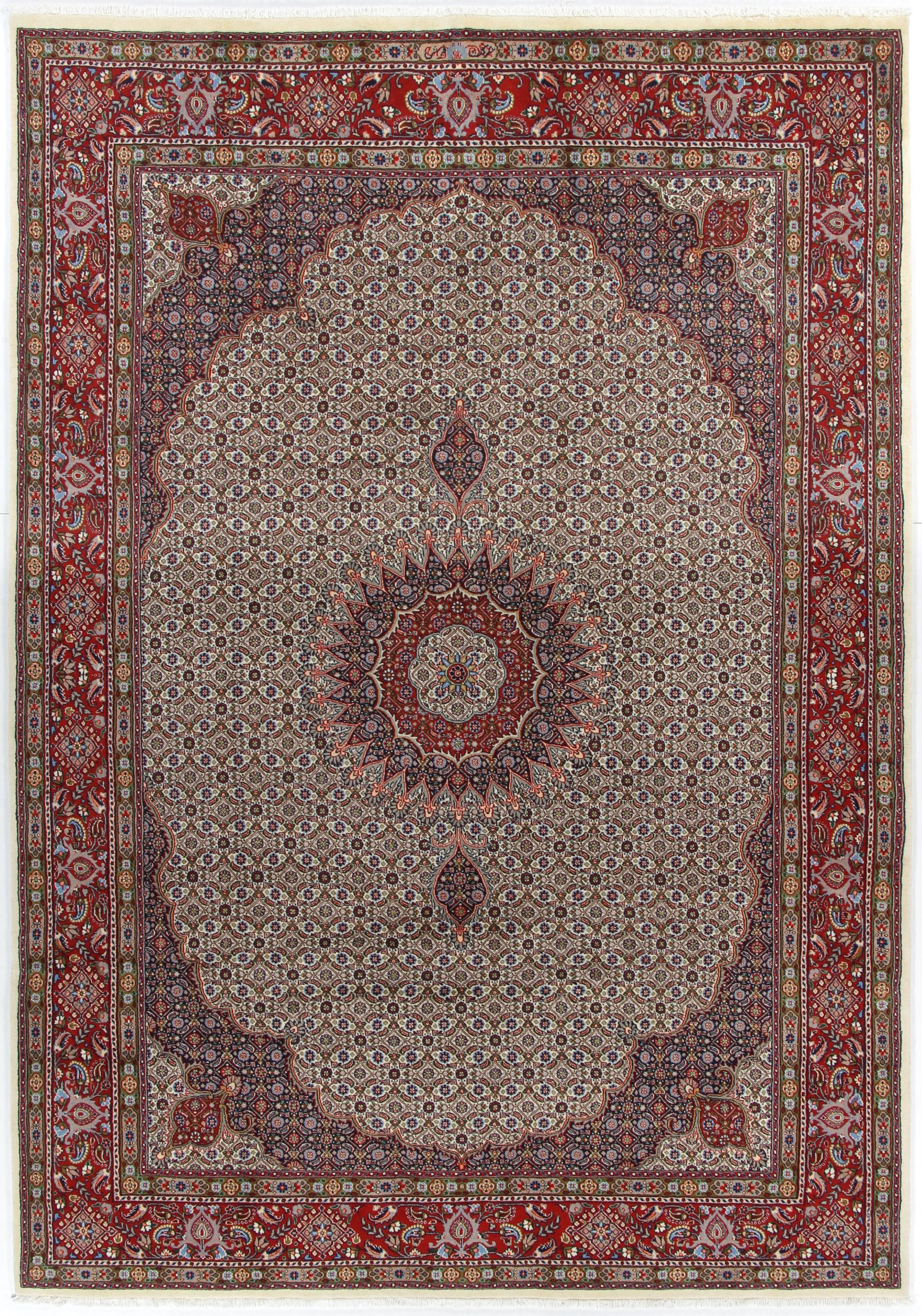 Moud Alcatifa 290x200 Cinzento (Irã) Atado À Mão