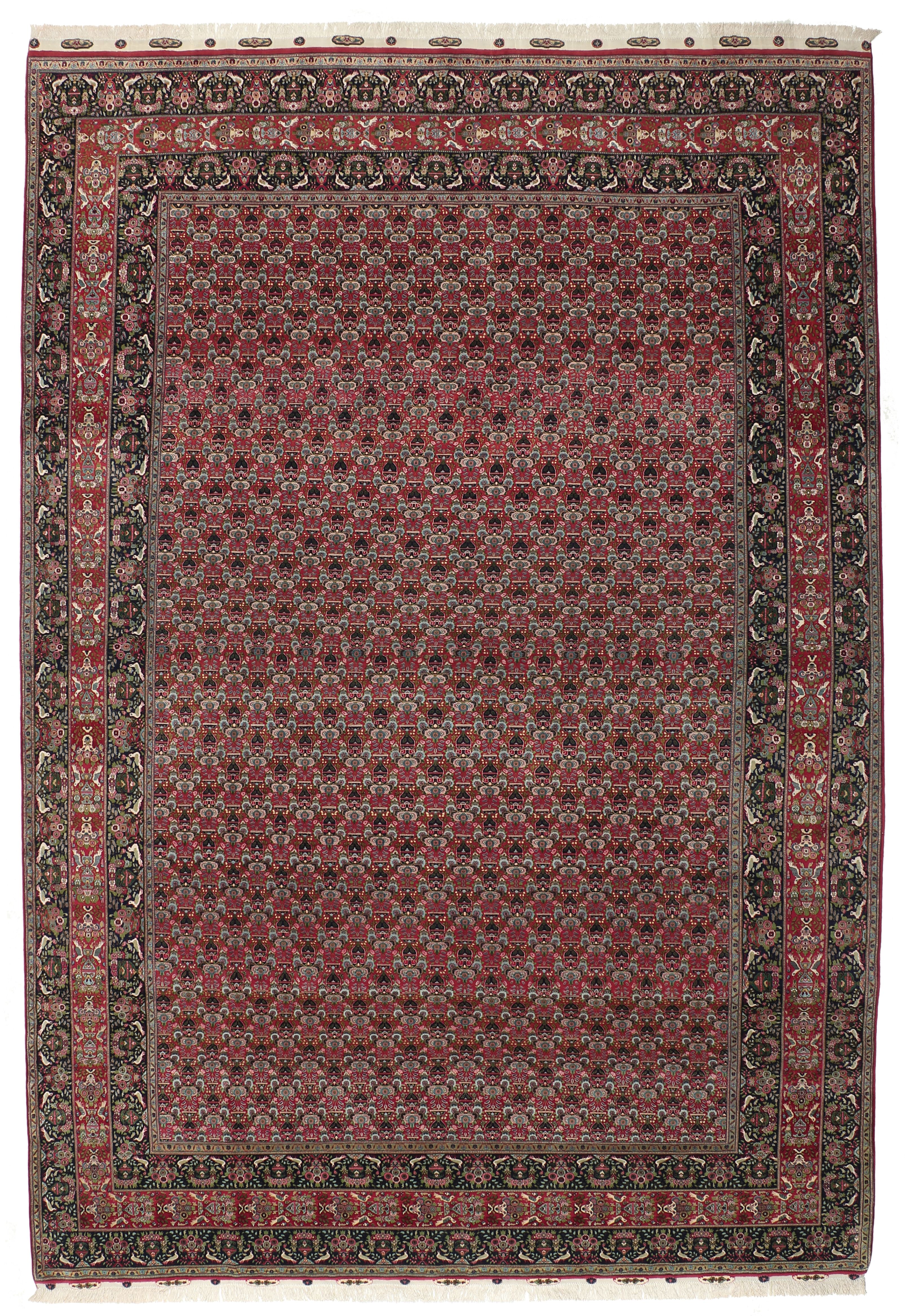 Tabriz Dywan 300x430 Biały (Iran) Ręcznie Tkany