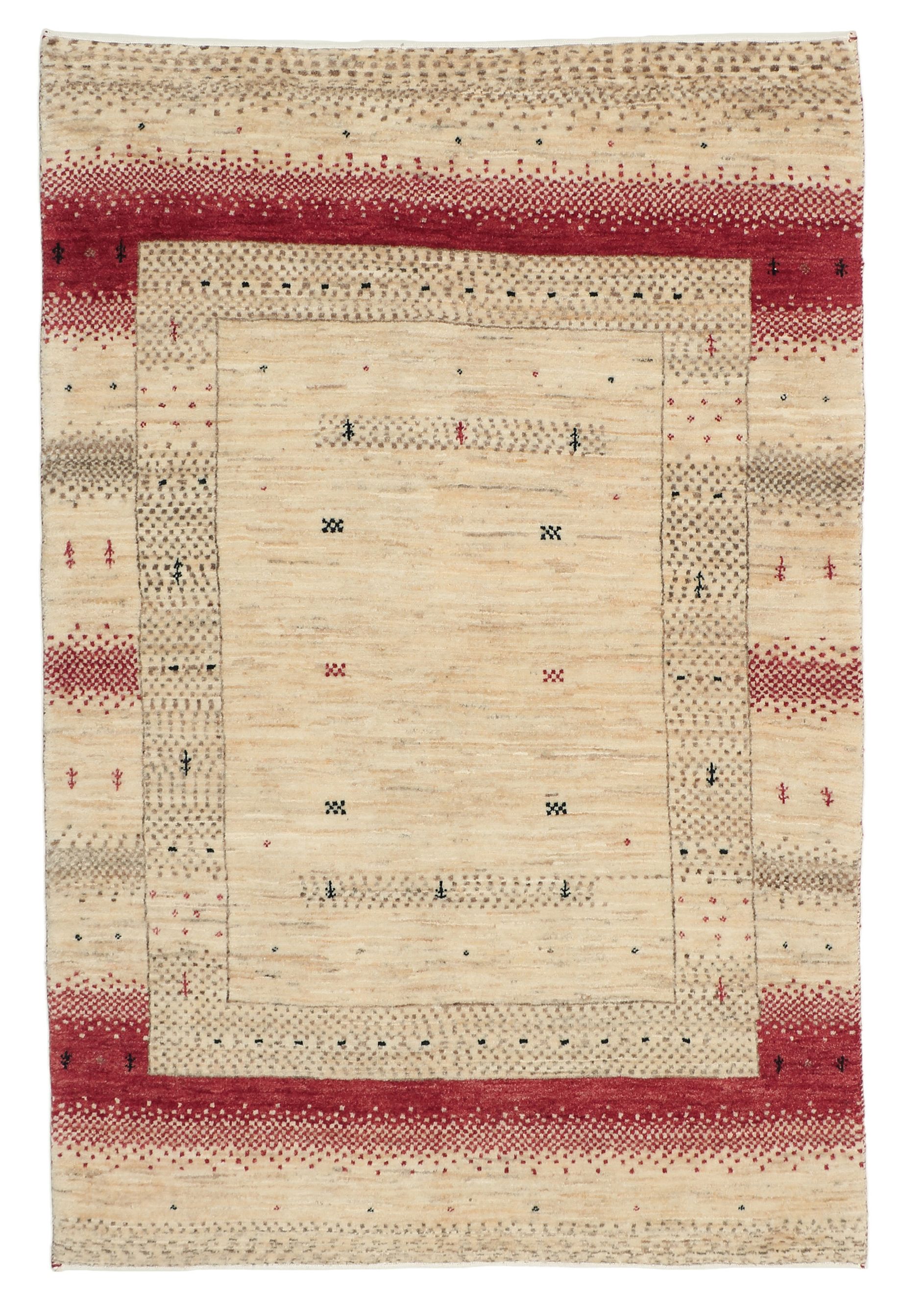 Rizbaft Persian rug 150 x 100 Green (Iran) Hand Knotted