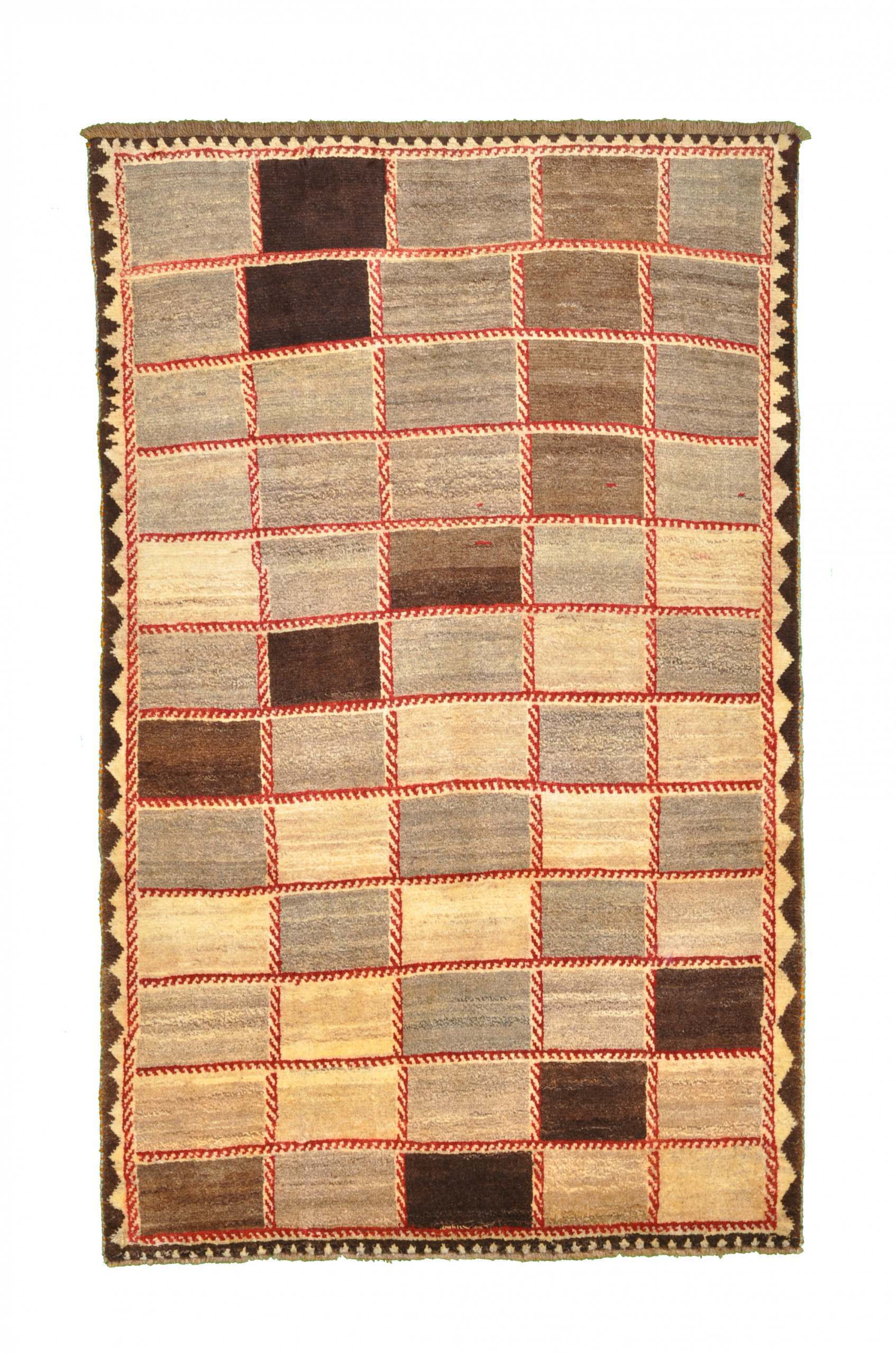 Gabbeh Persian rug 200x120 Green (Iran) Hand Knotted