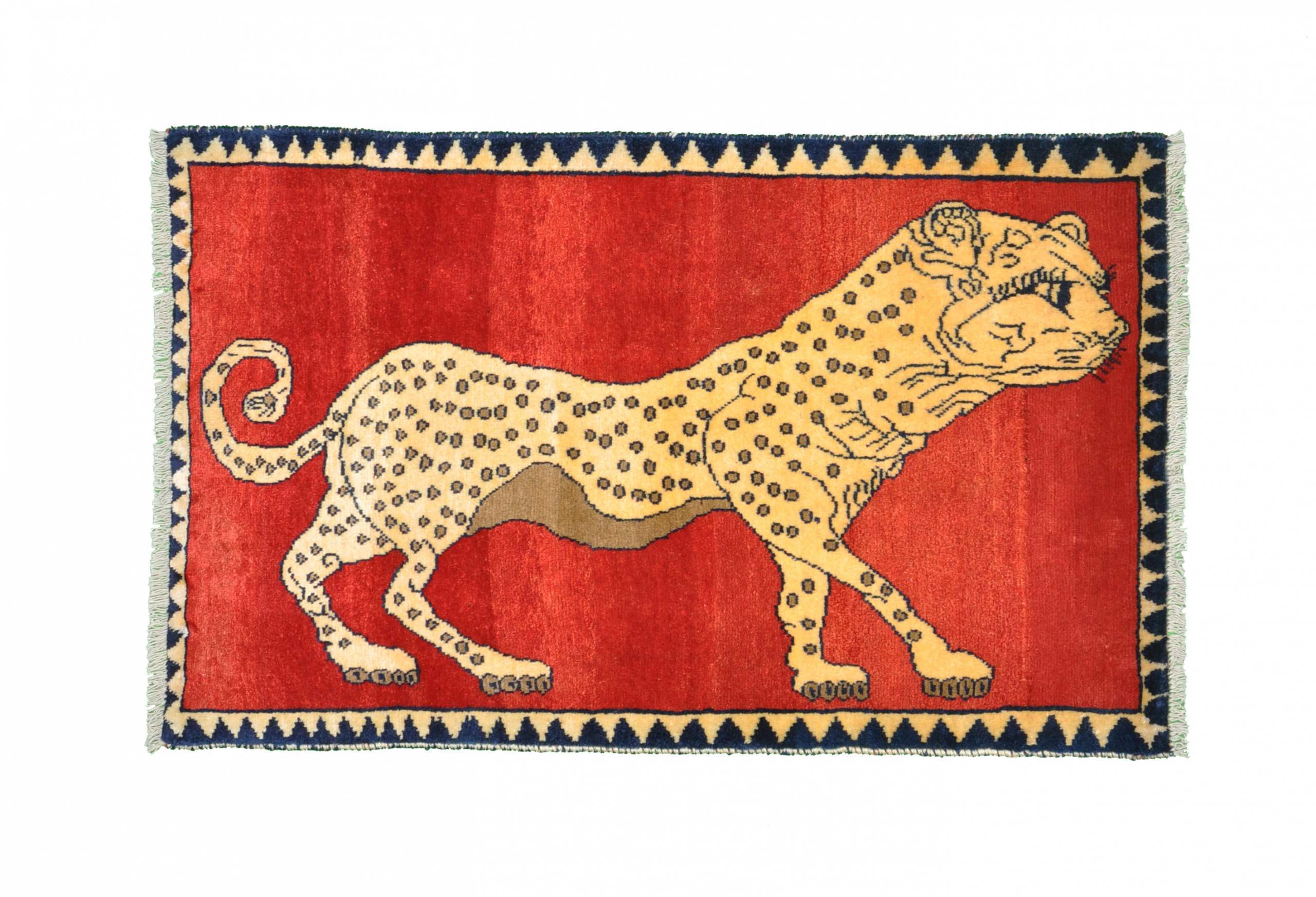 Gabbeh Tæppe 150 x 90 Hvid (Iran) Håndknyttet