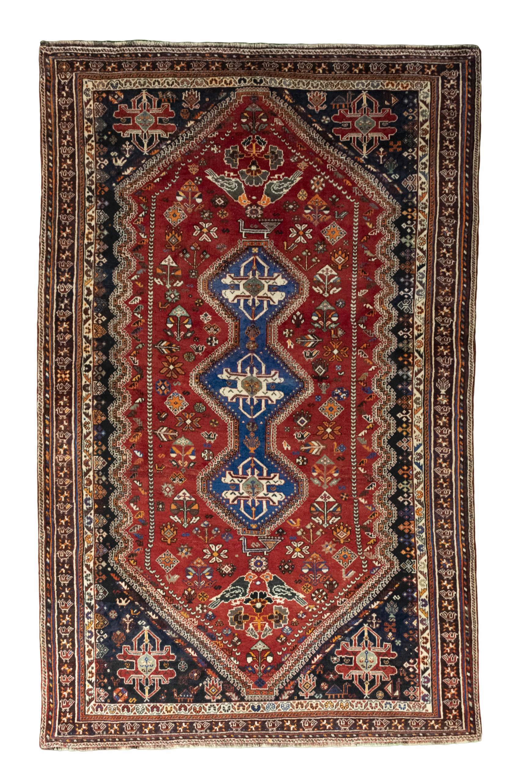 Shiraz Koberec 170x270 Šedá (Írán) Ručně Vázané