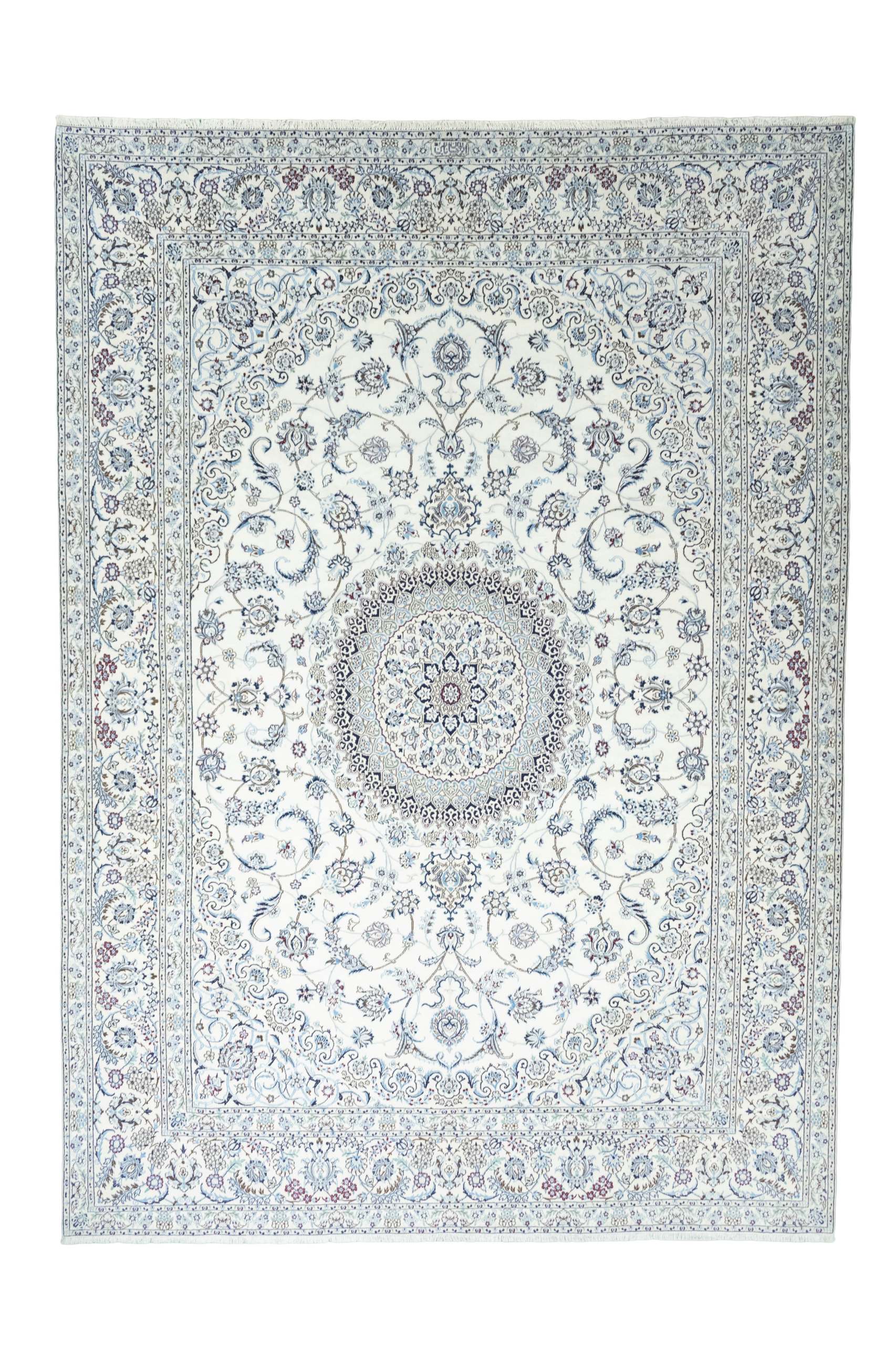 Nain Persisk teppe 300 x 420 Hvit (Iran) Håndknyttet