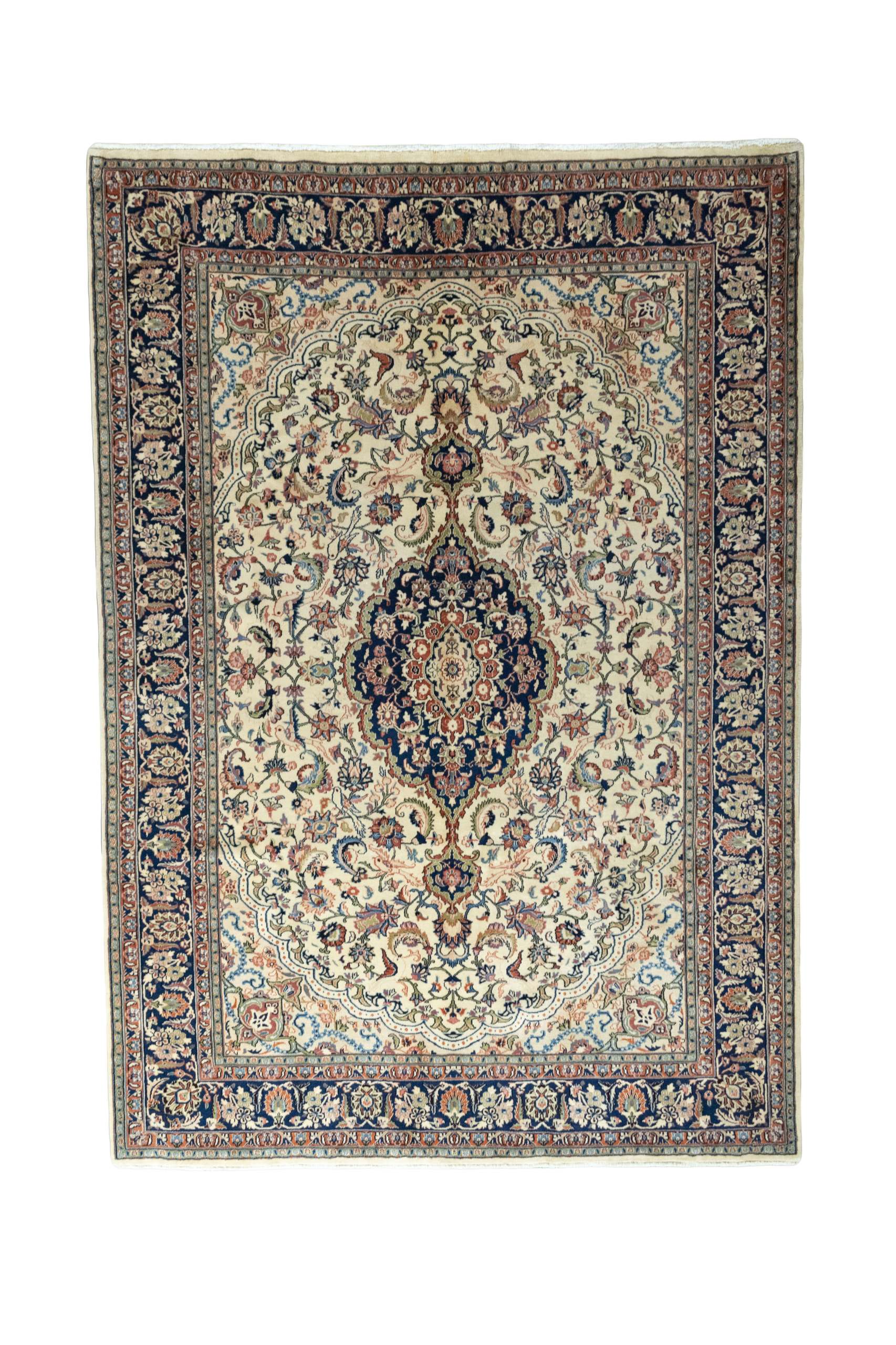 Sarouk Perski dywan 290 x 200 Biały (Iran) Ręcznie Tkany