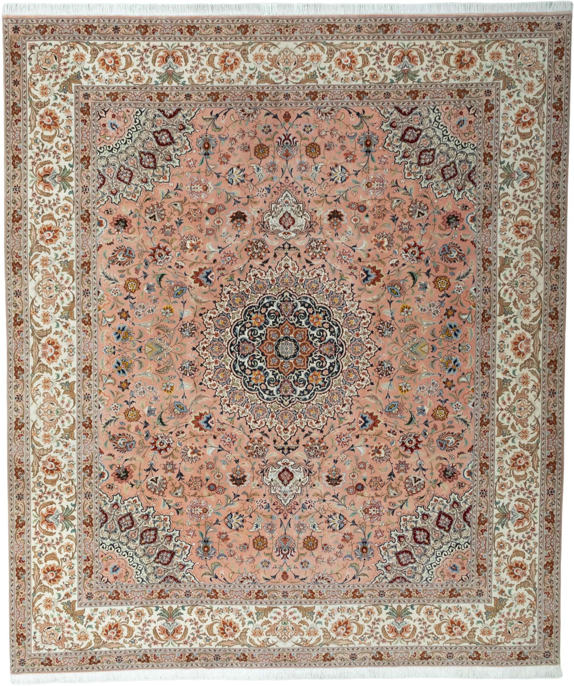 Tabriz Dywan 300 x 250 Biały (Iran) Ręcznie Tkany