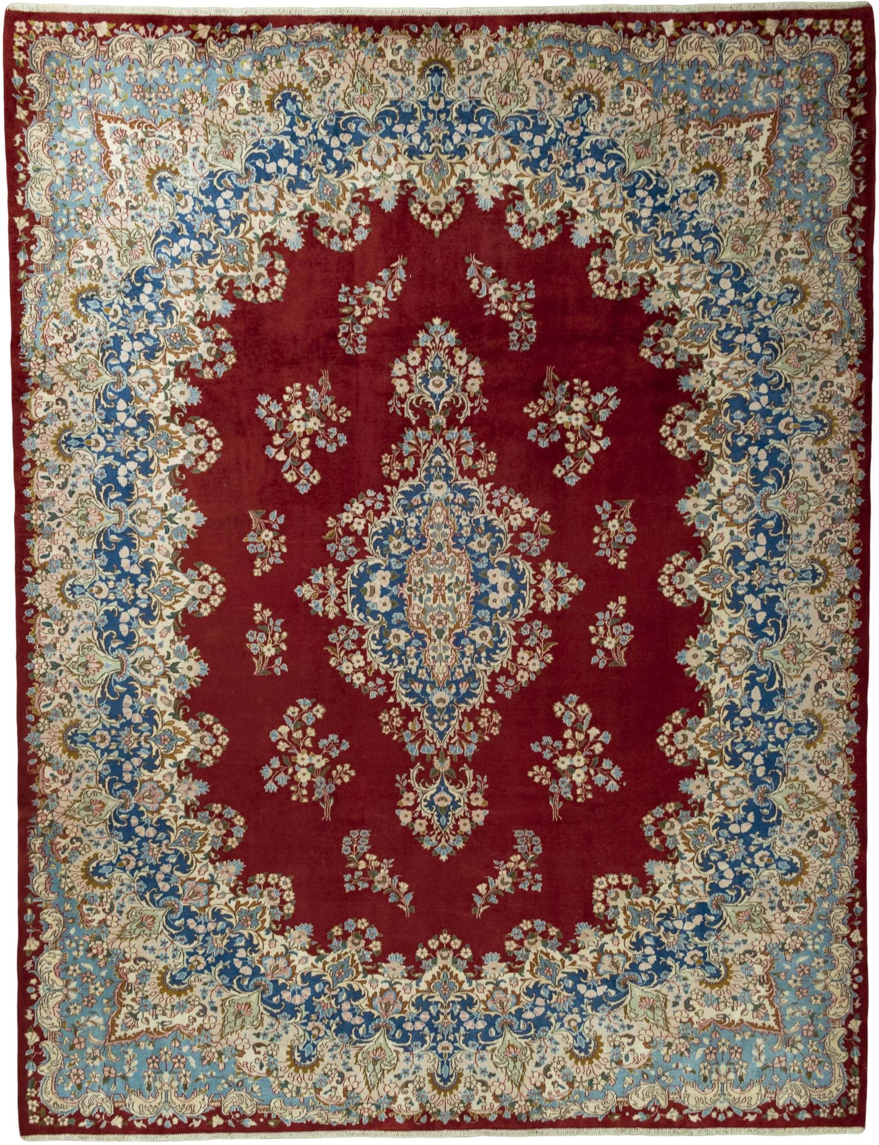 Kerman Perski dywan 280x360 Biały (Iran) Ręcznie Tkany