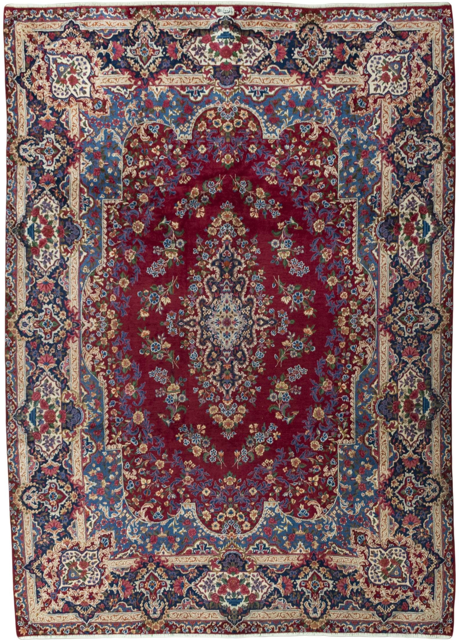 Yazd Matto 270 x 370 Valkoinen (Iran) Käsin Solmittu