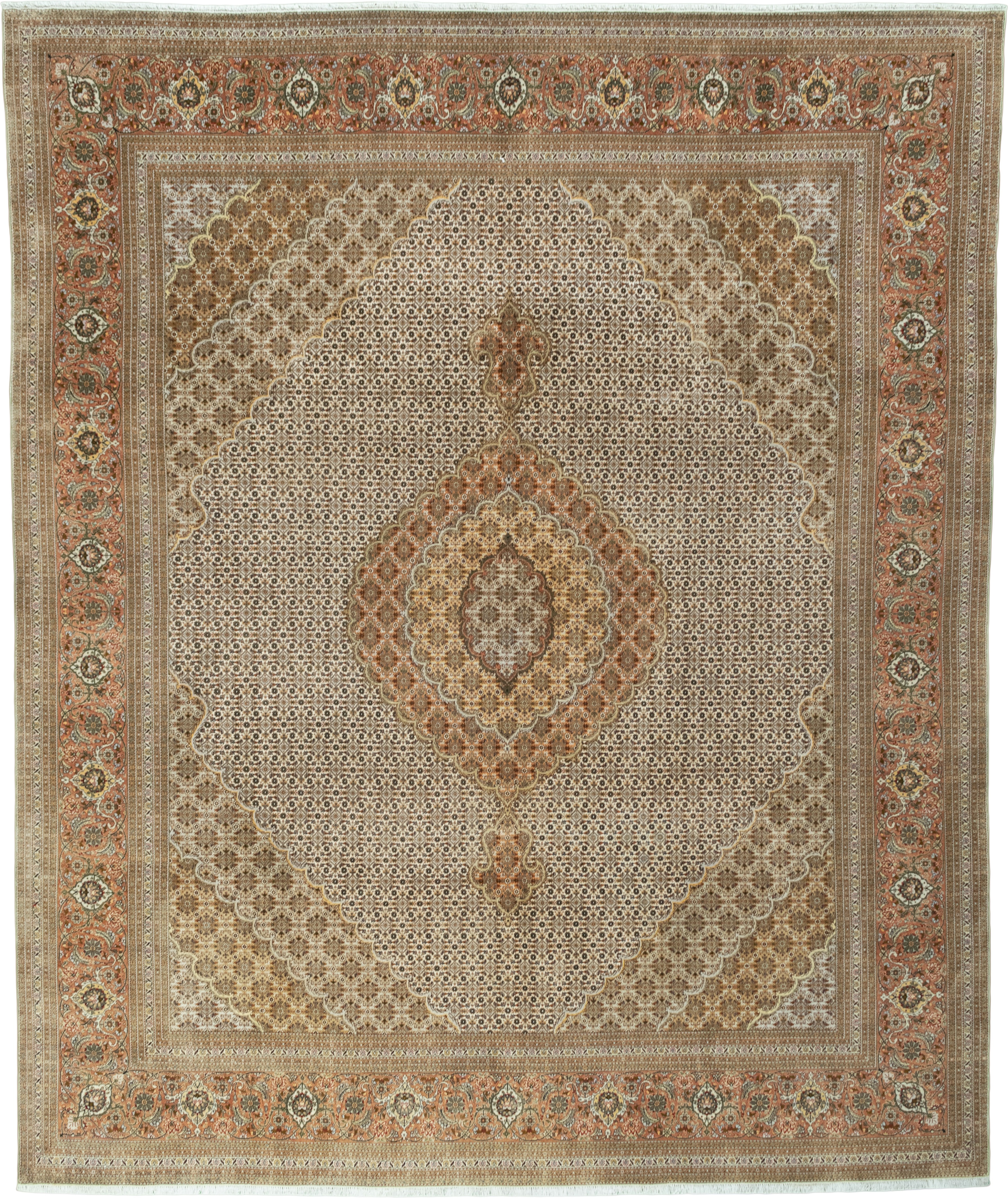 Tabriz Dywan 250 x 300 Szary (Iran) Ręcznie Tkany