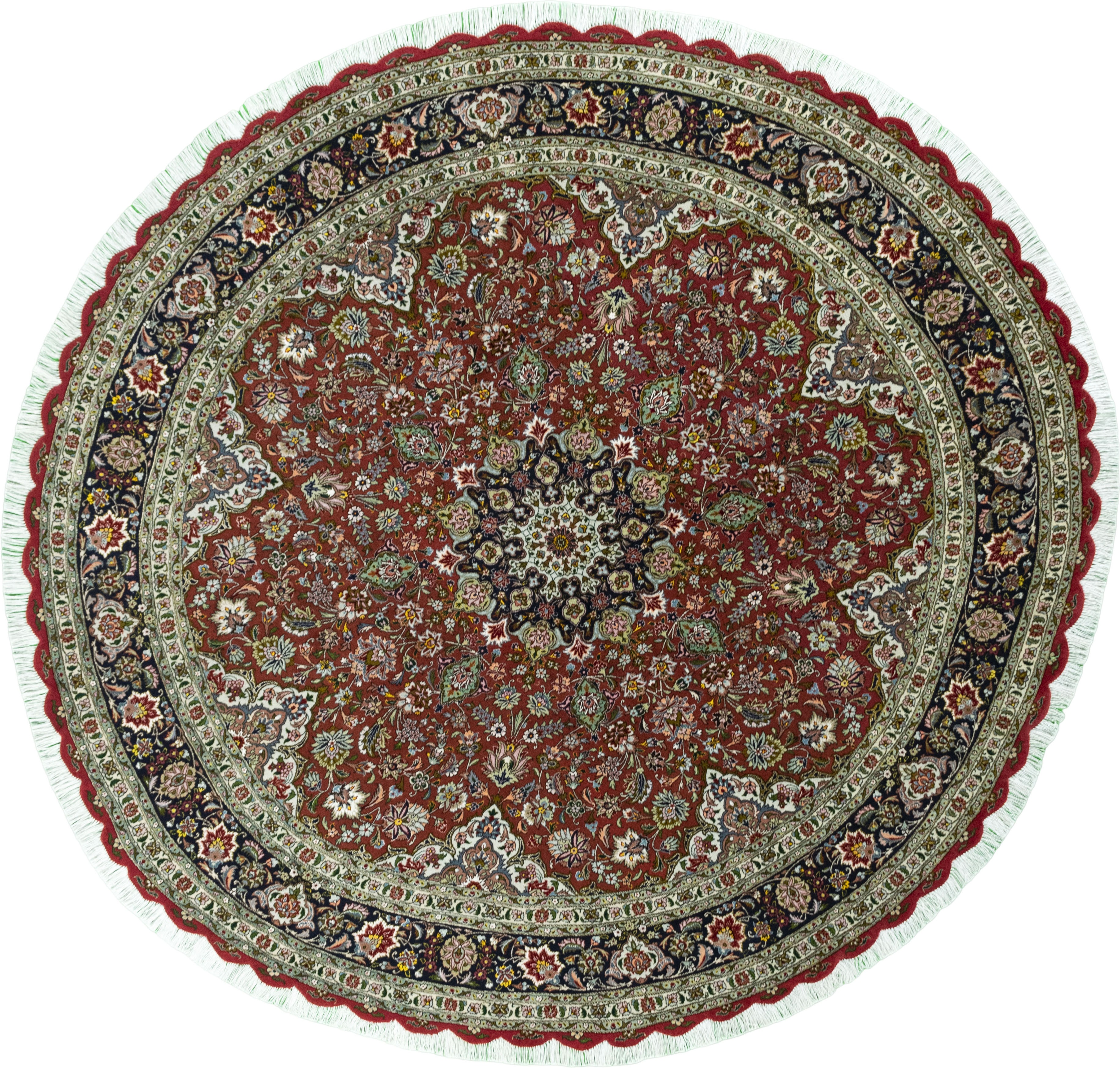 Tabriz Dywan 210 x 220 Biały (Iran) Ręcznie Tkany