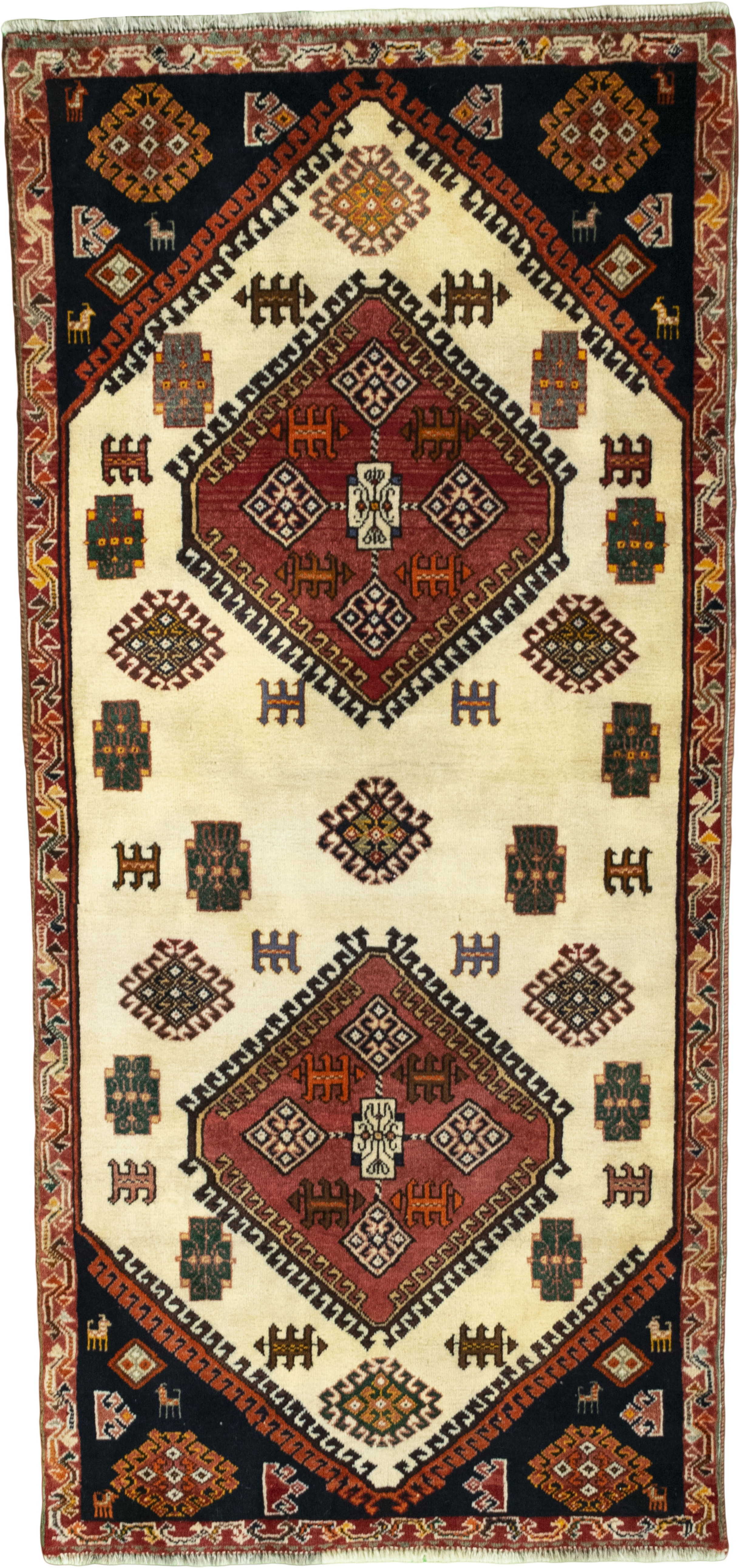 Shiraz Koberec 180 x 80 Šedá (Írán) Ručně Vázané