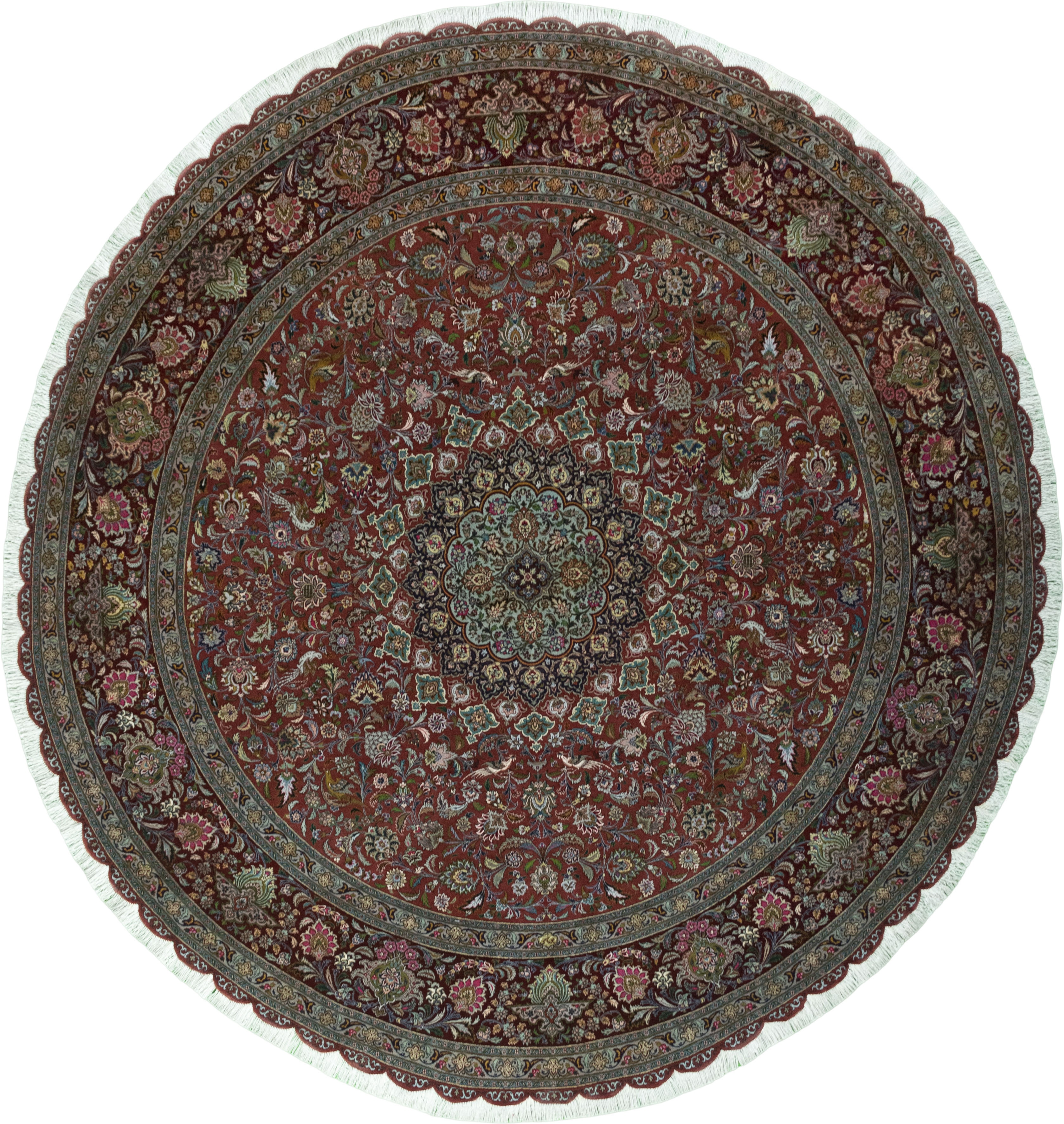 Tabriz Carpet 310 x 290 White (Iran) Hand Knotted