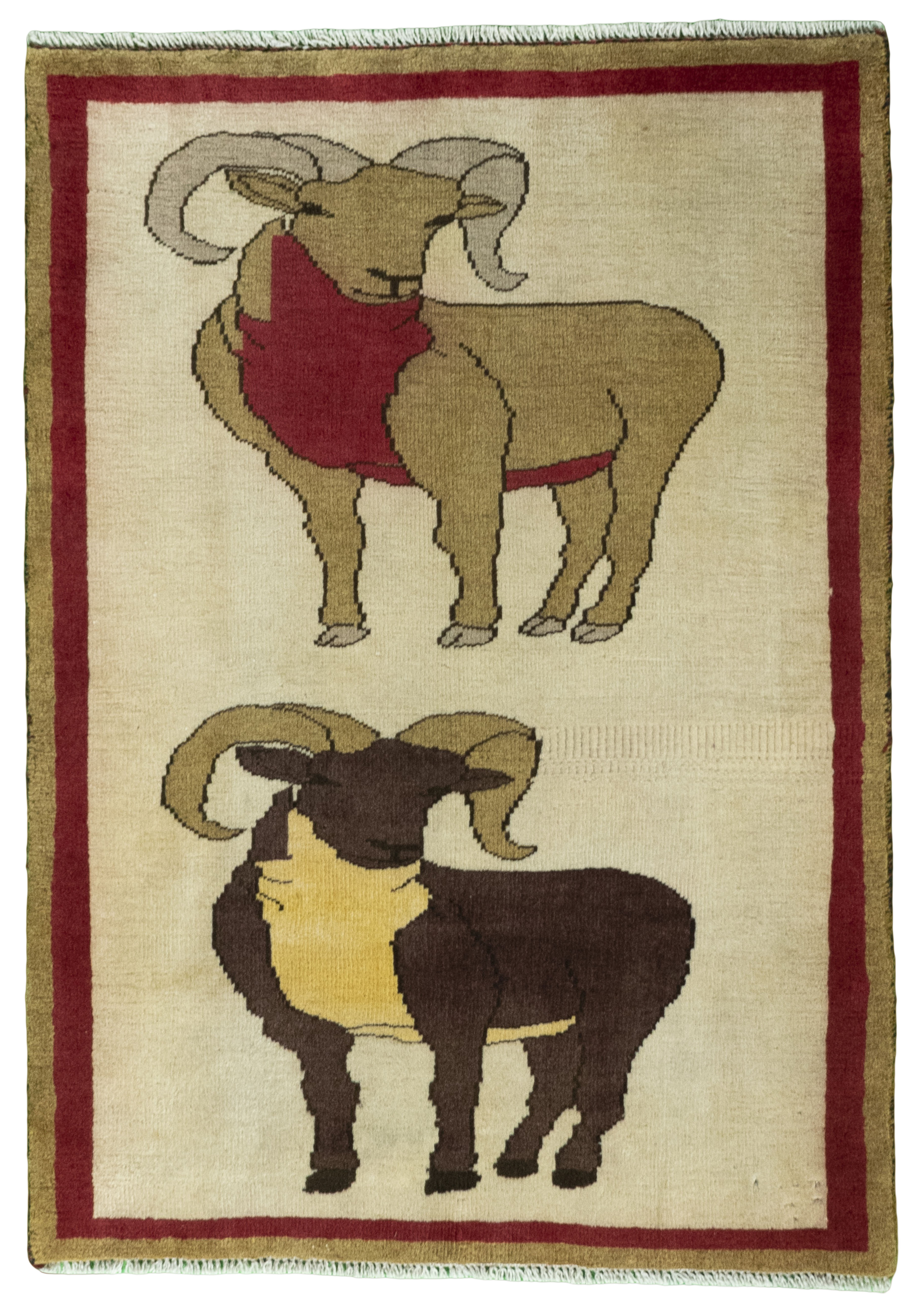 Gabbeh Carpet 110x80 Gray (Iran) Hand Knotted